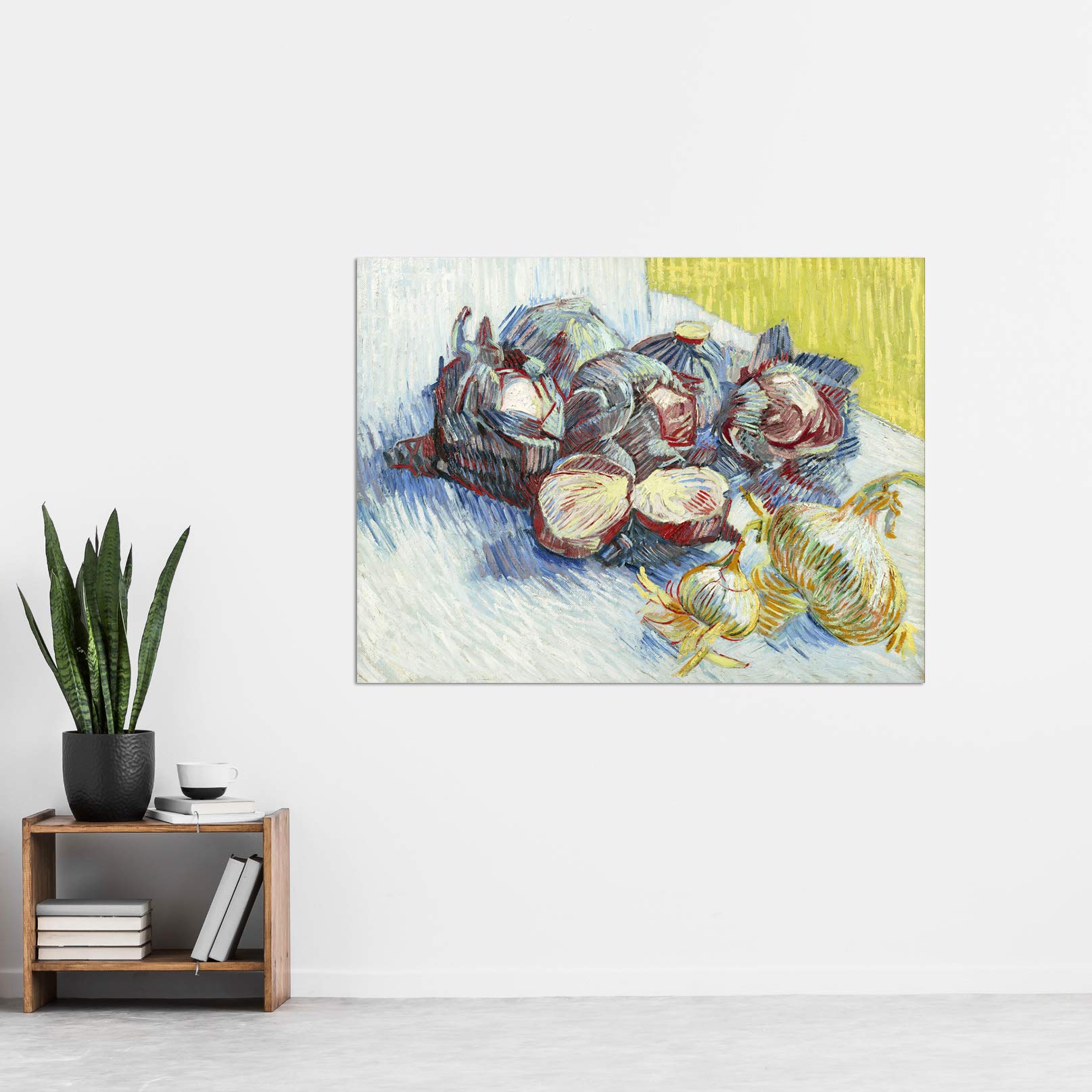 Vincent Van Gogh Red Cabbages and Onions Art Print - Extra Large Wall Mural Poster - Premium XL Canvas - Perfect for Living Room, Bedroom & Office Decor