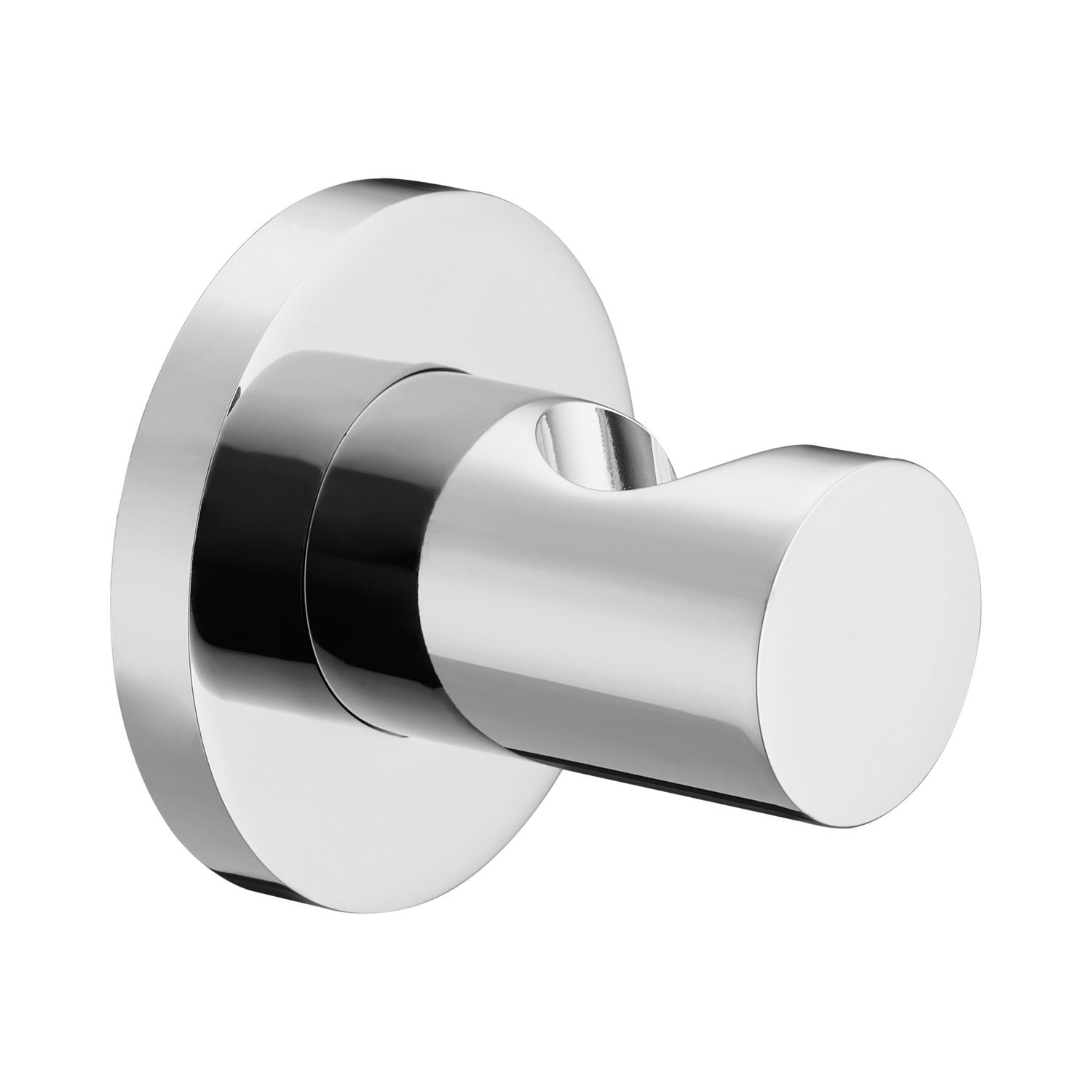 DAX 044 BN Brushed Nickel Brass Round Shower Holder - Rust-Resistant Bathroom Accessory for Modern Showers, Perfect for Home & Hotel Bathroom Renovations