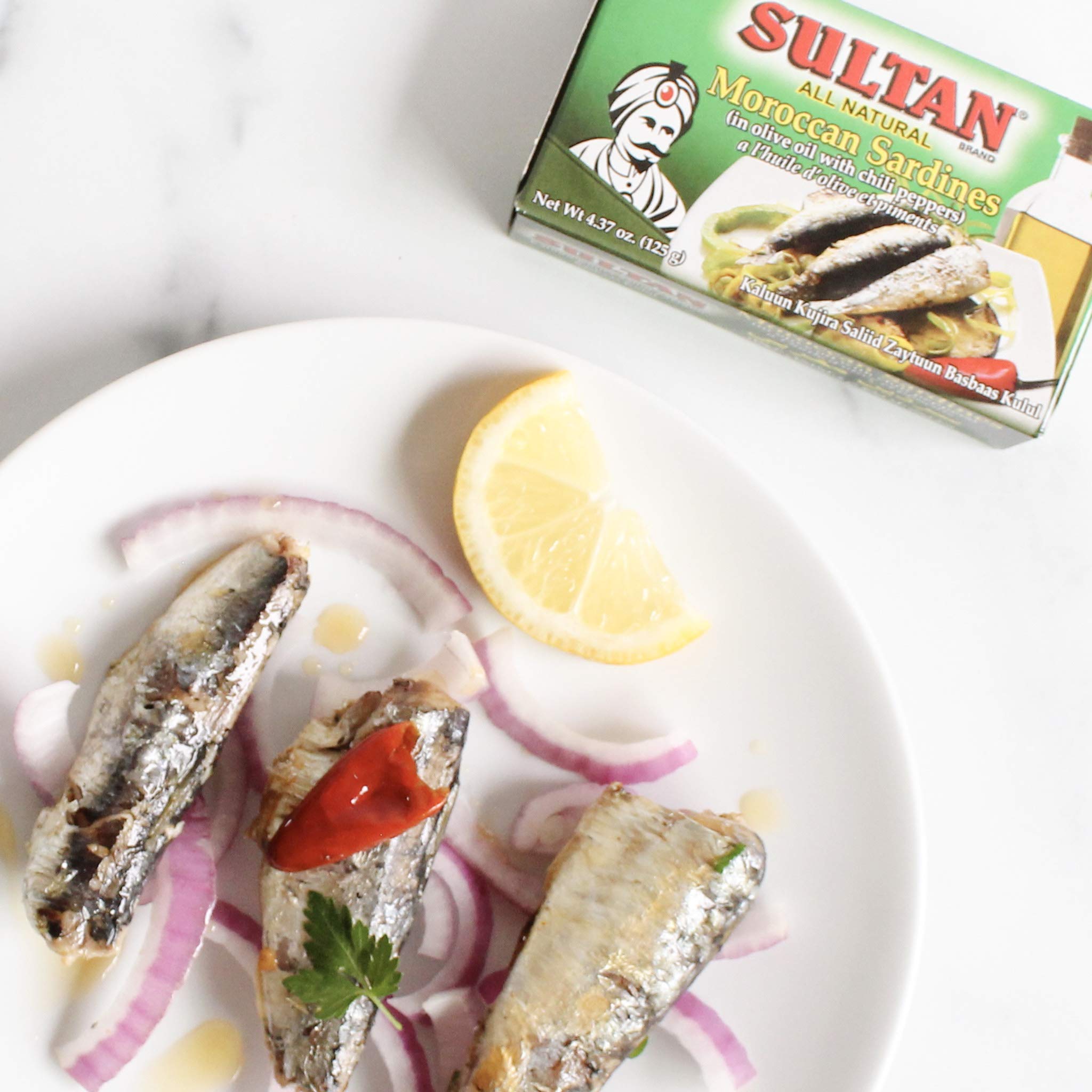 Premium Moroccan Sardines in Olive Oil - 100% Natural, High Protein, No Additives, Keto & Paleo Friendly - 4.37oz Cans (Pack of 50) - Perfect for Healthy Snacks, Salads & Mediterranean Recipes