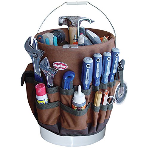 5-Pack Heavy Duty Bucket Organizers - Durable Storage Bins for Tools, Cleaning Supplies & Household Items - Perfect for Garage, Workshop, and Home Organization