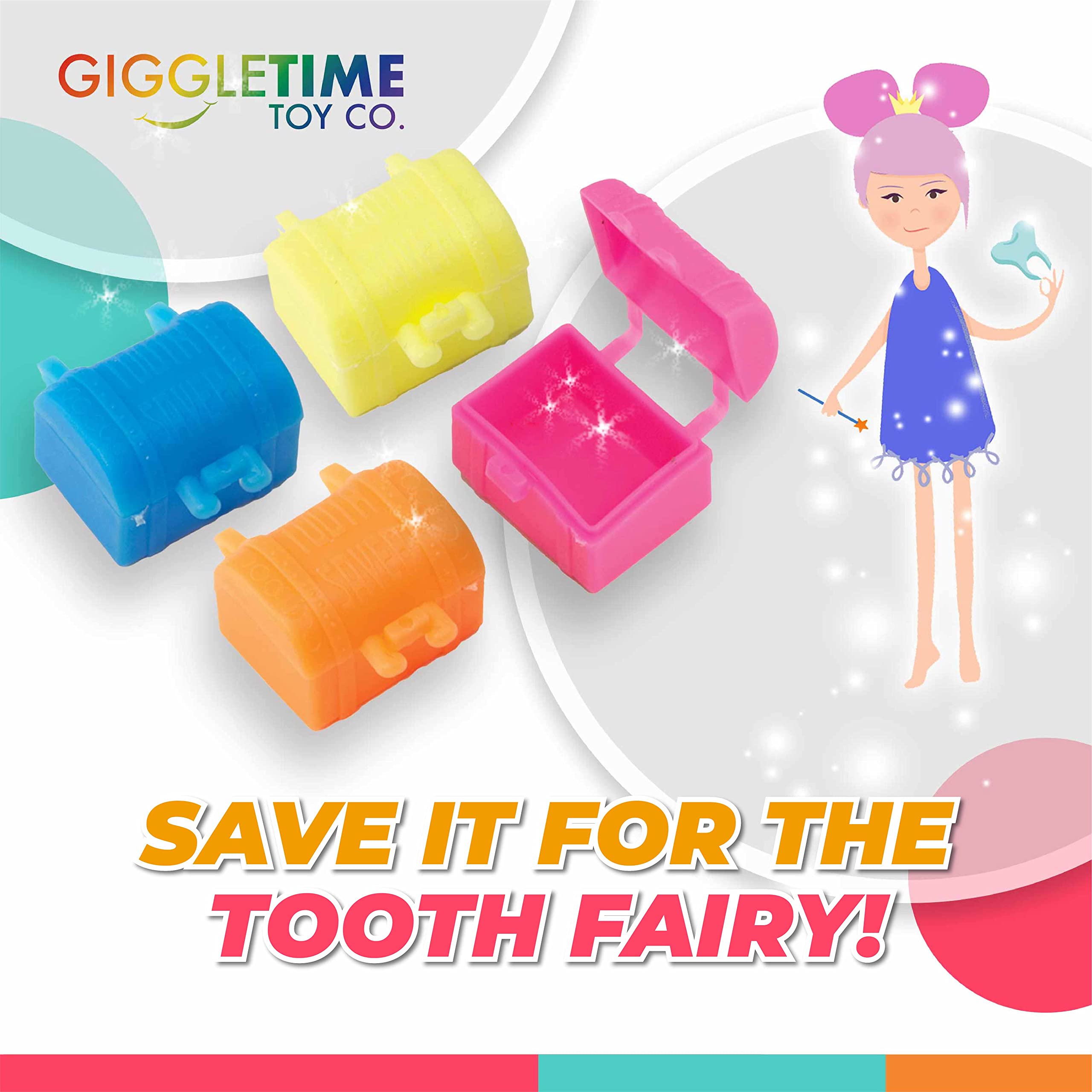Kids Tooth Holders for School - 144 Pcs .75 Inch Tooth Keep Box, Baby Teeth Storage Container, Party Favors, Piñata Fillers, Dental Prizes | Perfect for Classroom Rewards, Tooth Fairy Gifts & Birthday Party Goodie Bags