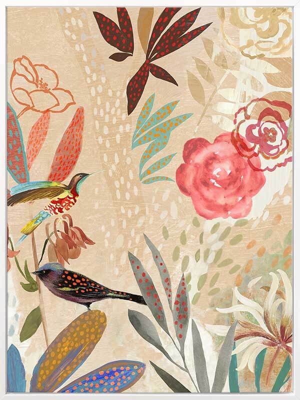 Birdsong II Canvas Art Print - Handmade Nature Wall Decor for Living Room, Bedroom & Office - Perfect for Home & Office Decor