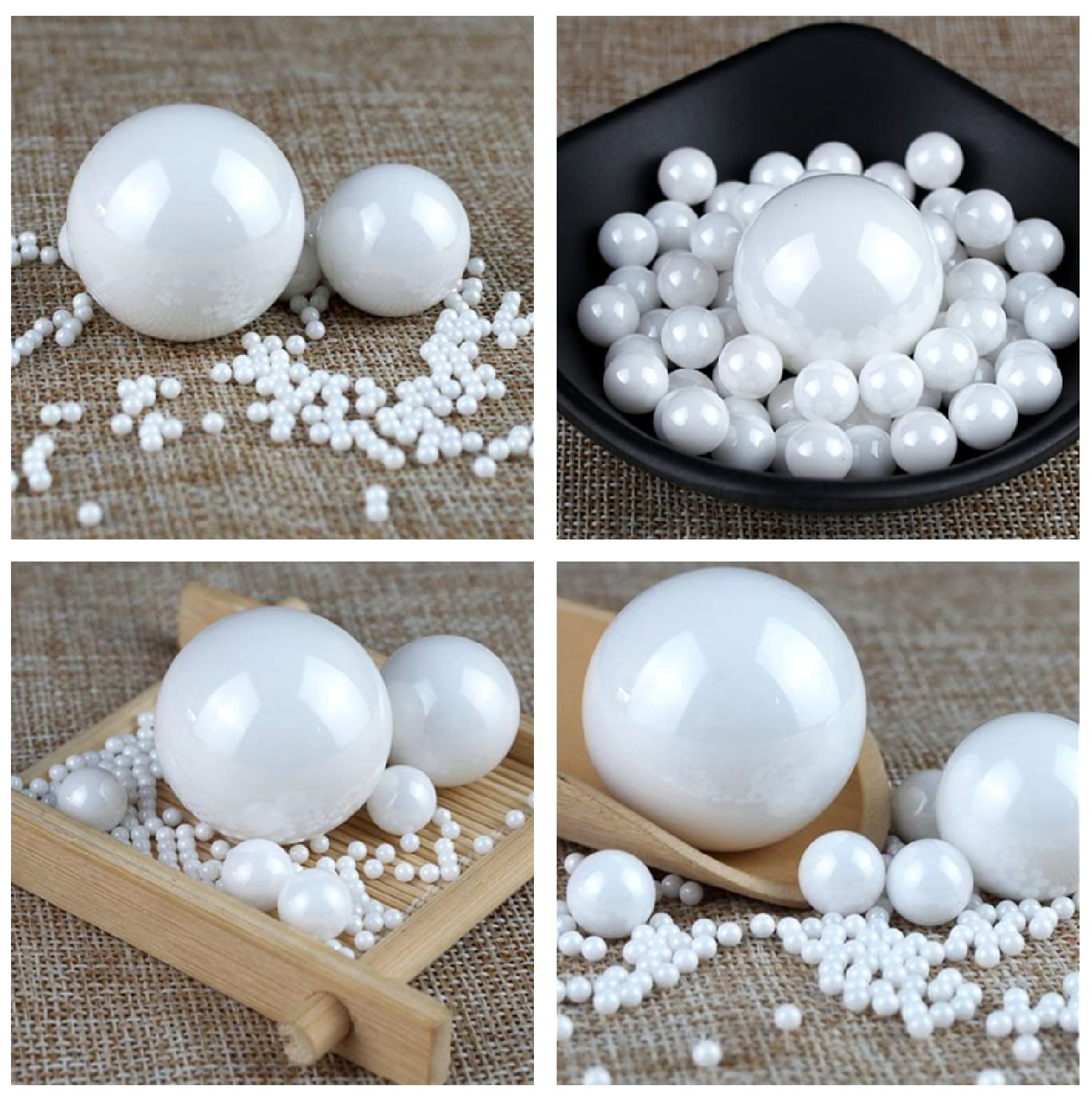 High-Precision Zirconia Ceramic Balls (G5 Grade, 14.288mm Diameter) - 3pcs Set for Valves, Bearings & Industrial Applications | Durable & Corrosion-Resistant Ceramic Spheres for Automotive, Aerospace & Medical Equipment