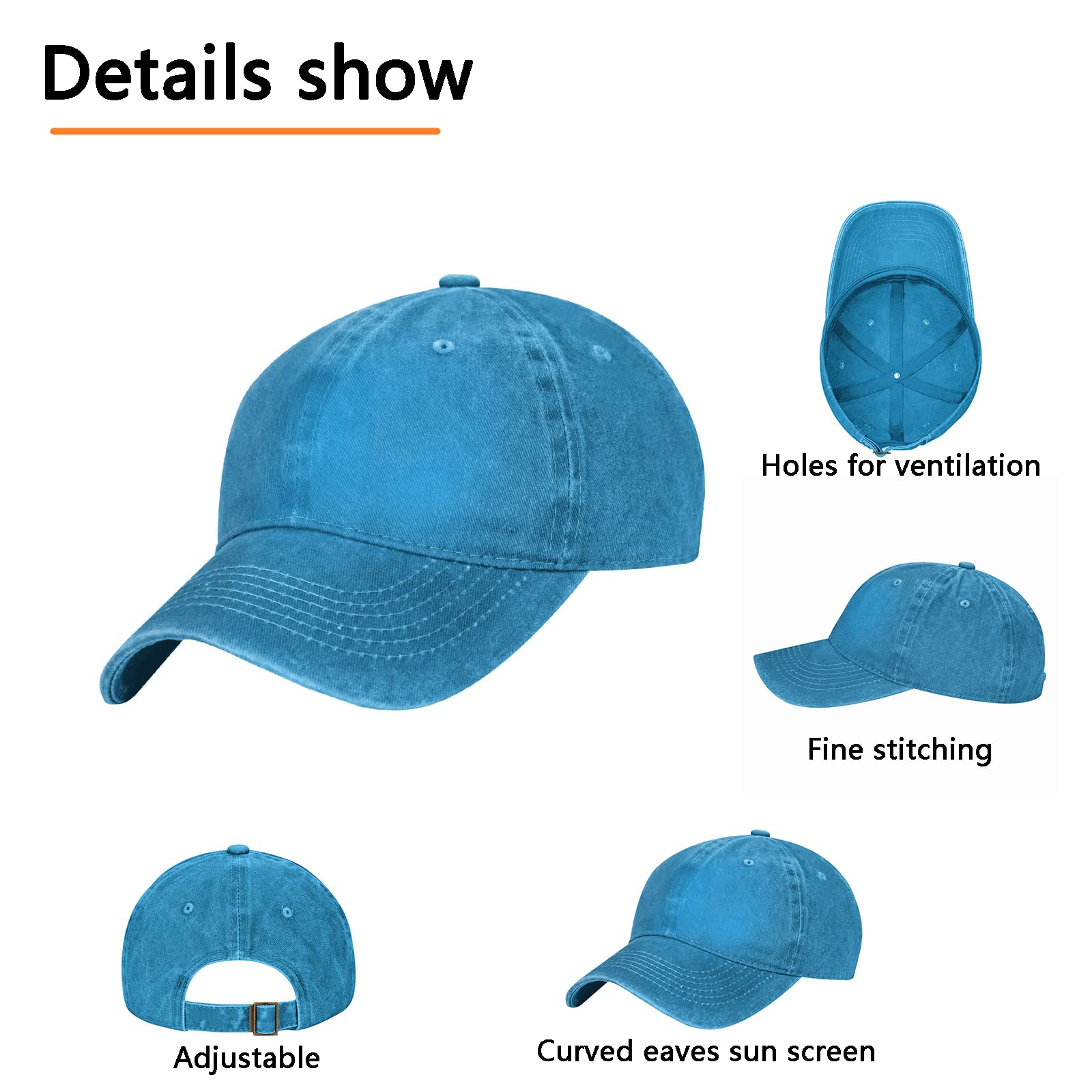 Custom Baseball Caps for Men & Women - Personalized Text & Photo Trucker Hats - Adjustable Snapback Hats for Sports, Outdoor & Casual Wear