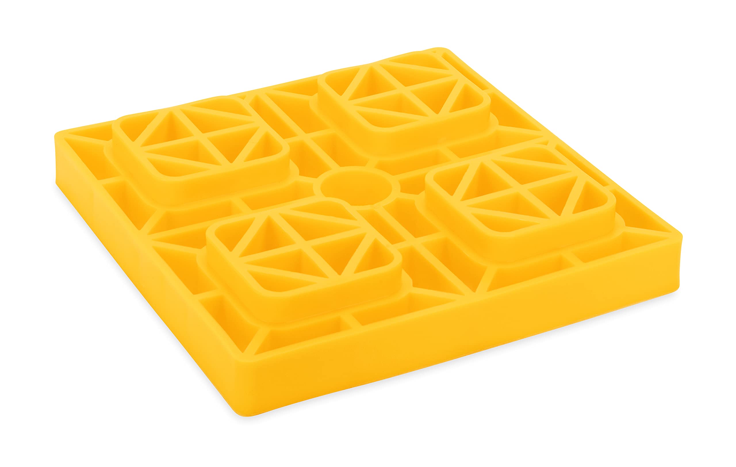 Camco Heavy Duty RV Leveling Blocks - 10-Pack Yellow (44505) for Single/Double Wheels, Hydraulic & Tongue Jacks | Perfect for Camping, Travel Trailers & Motorhome Stabilization