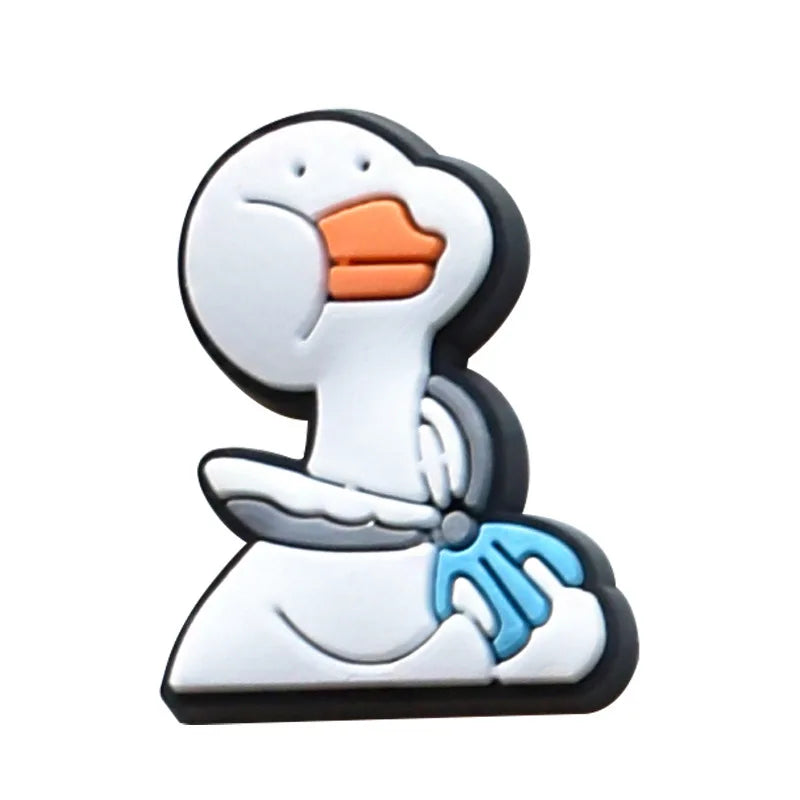 Funny Duck & Frog Shoe Charms for Crocs, Sandals, Clogs - Cute Shoe Pins & Badges for Women, Men & Kids - Perfect for Jeans & Shoe Decorations - Great for Casual Wear, Parties & Gifts
