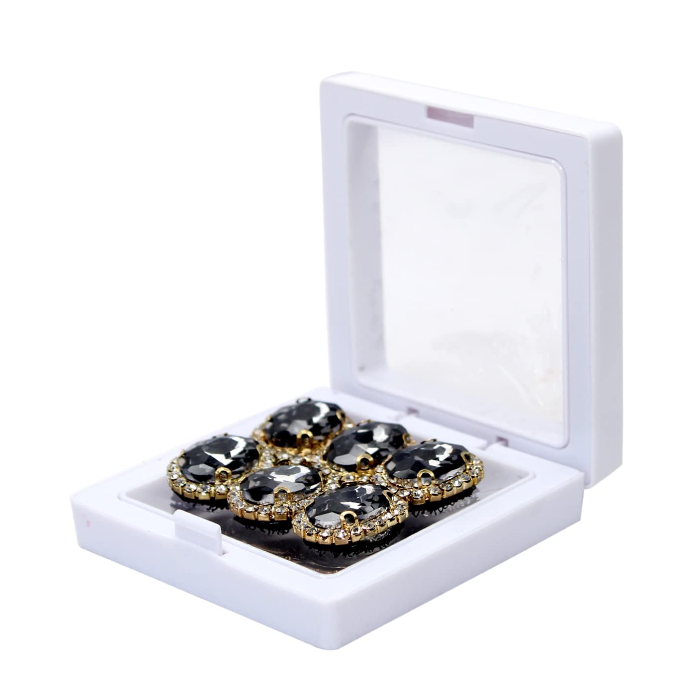 Majik Rhinestone Hair Clips - Sparkling Hair Accessories for Women & Girls - Black (M5) - Perfect for Parties, Weddings & Special Occasions