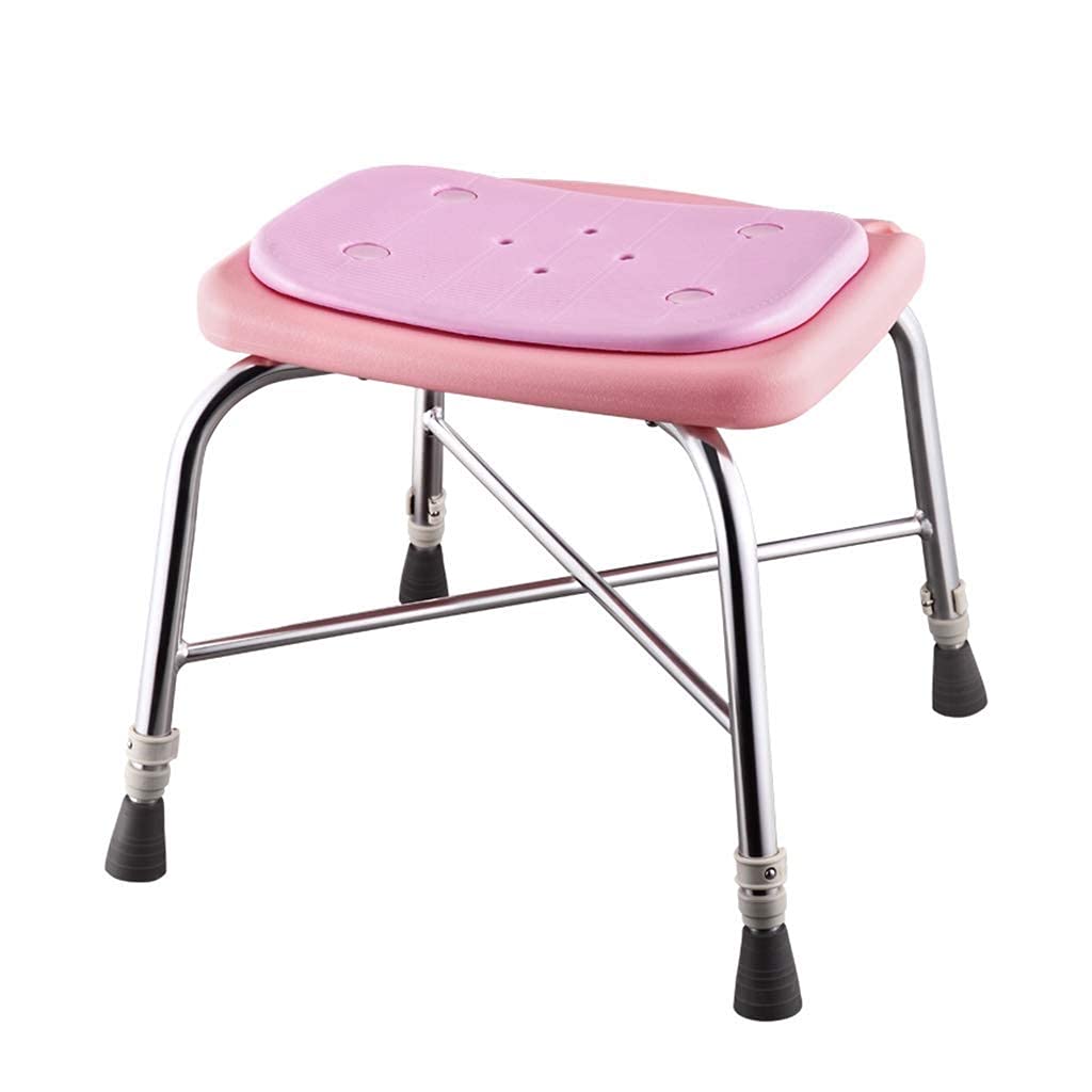 Adjustable Shower Stool with Non-Slip Rubber Feet - Bath Seat for Elderly & Disabled - Height Adjustable Bathroom Mobility Aid - Perfect for Safe Showering, Bathing, and Relaxation in Tub or Shower