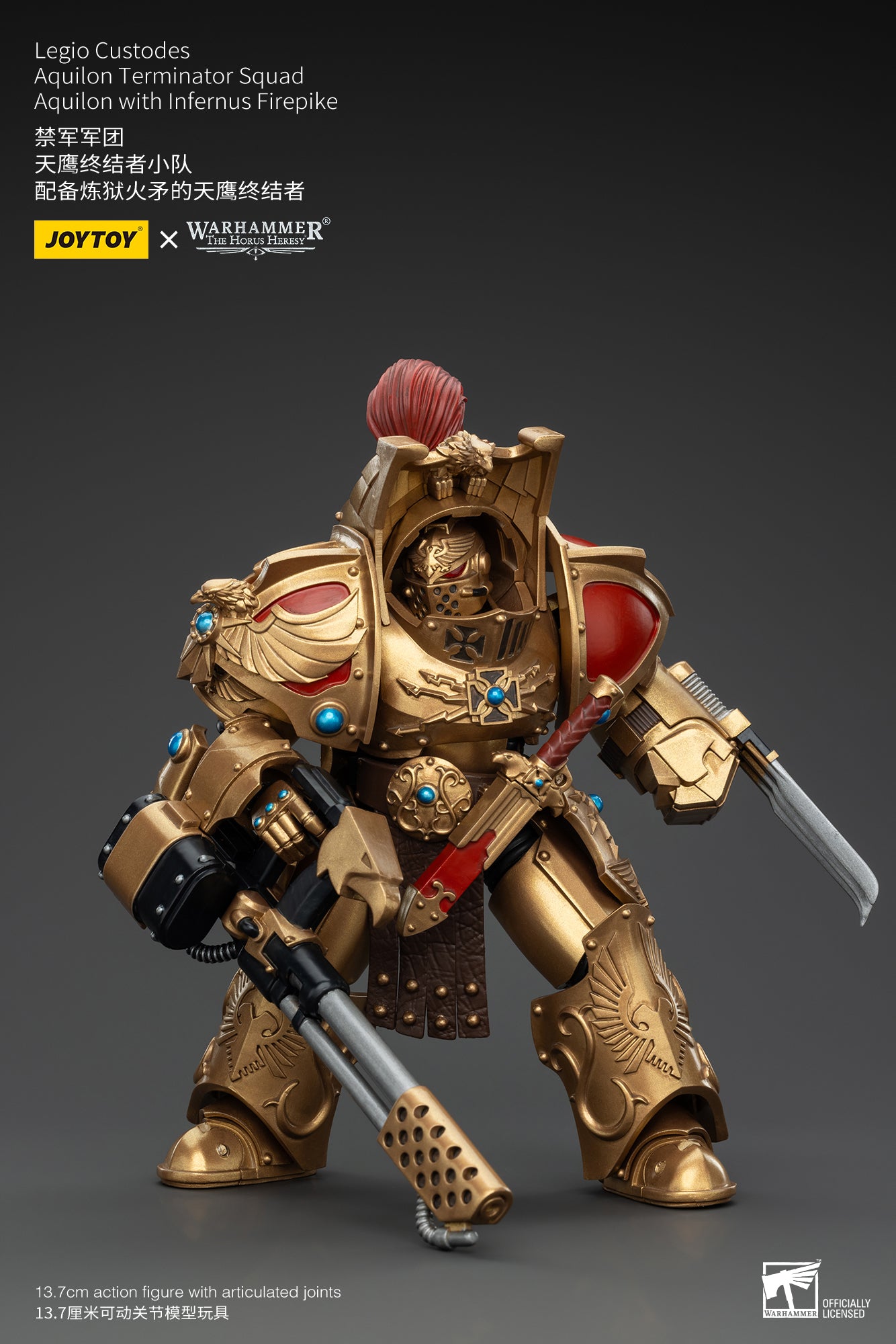 1/18 Scale JOYTOY Warhammer The Horus Heresy Action Figures - Legio Custodes Aquilon Terminator Squad & Custodian Venatari Squad | Collectible Miniatures for Tabletop Gaming and Display