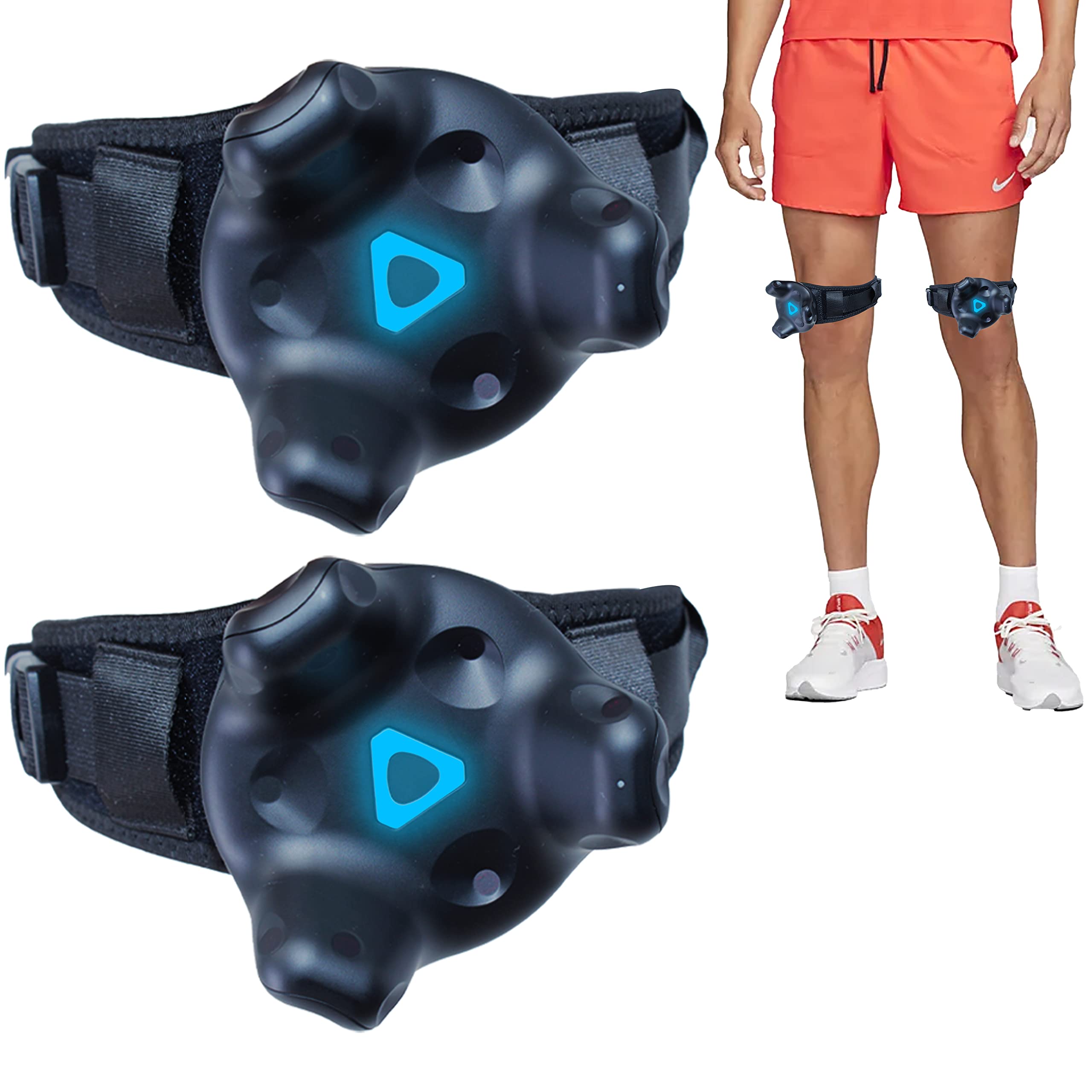 Skywin VR Tracker Straps for HTC Vive - 2 Pack Adjustable Full Body Tracking Straps for Legs | Virtual Reality Gaming & Fitness Motion Capture Accessories