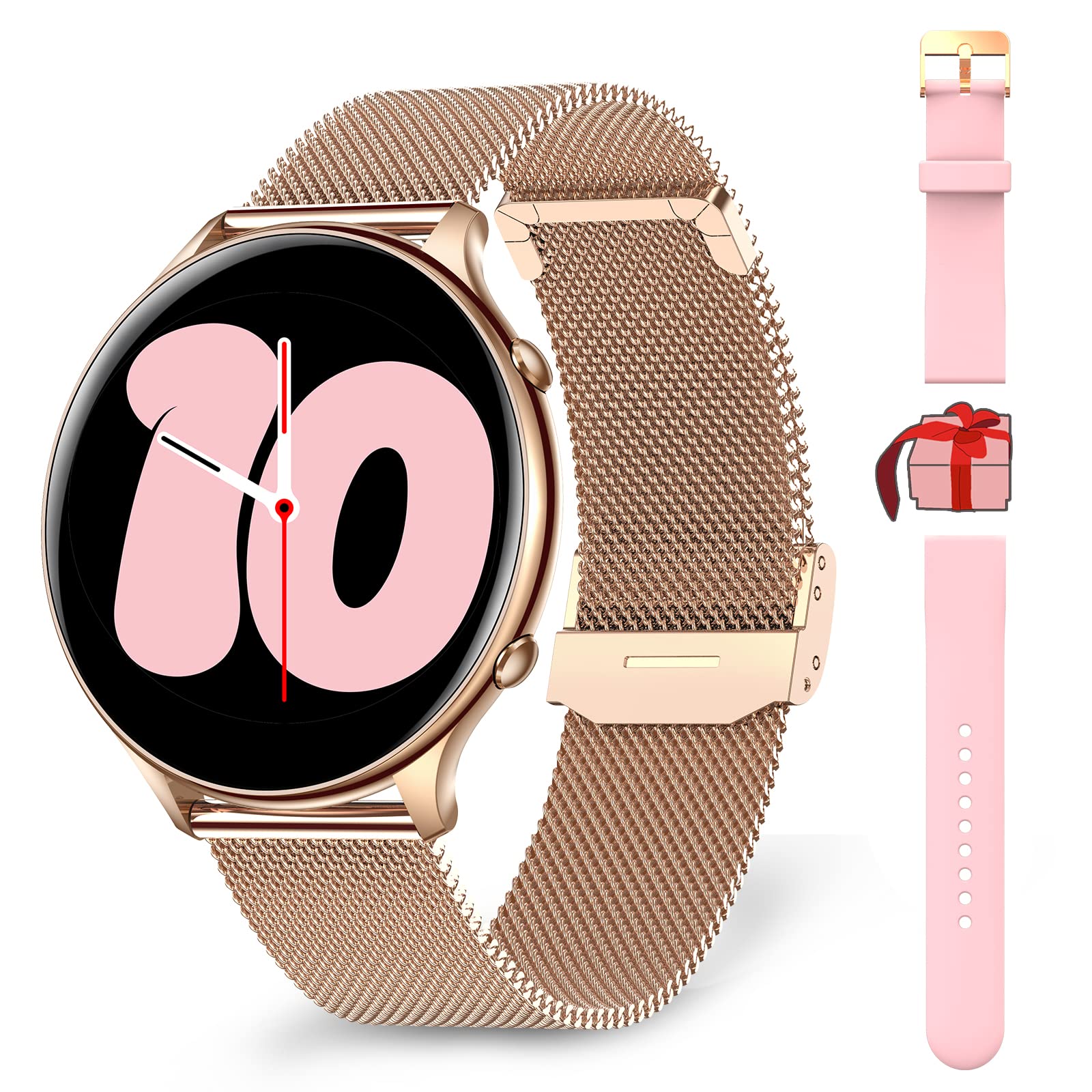 Smart Fitness Tracker Watch with Heart Rate & Sleep Monitor for iPhone Android - Perfect for Workouts & Daily Use