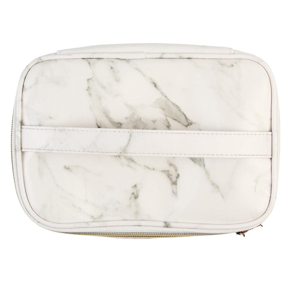 Losa Travel PU Leather Makeup Bag - Waterproof Cosmetic Organizer with Multiple Compartments for Toiletries, Makeup Brushes & Jewelry | Perfect for Travel, Gym & Daily Use