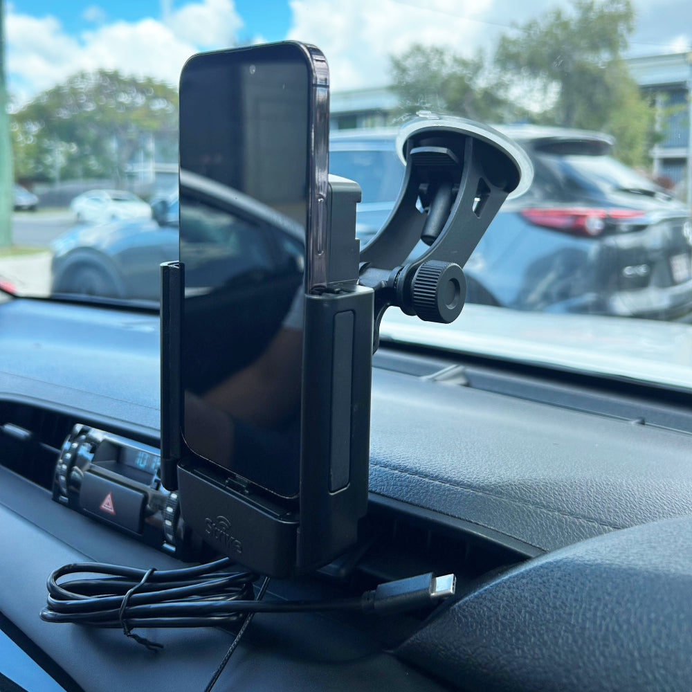iPhone 15 Pro Car Phone Holder - Adjustable DIY Mount for Safe Driving | Perfect for Commuting, Road Trips & Navigation