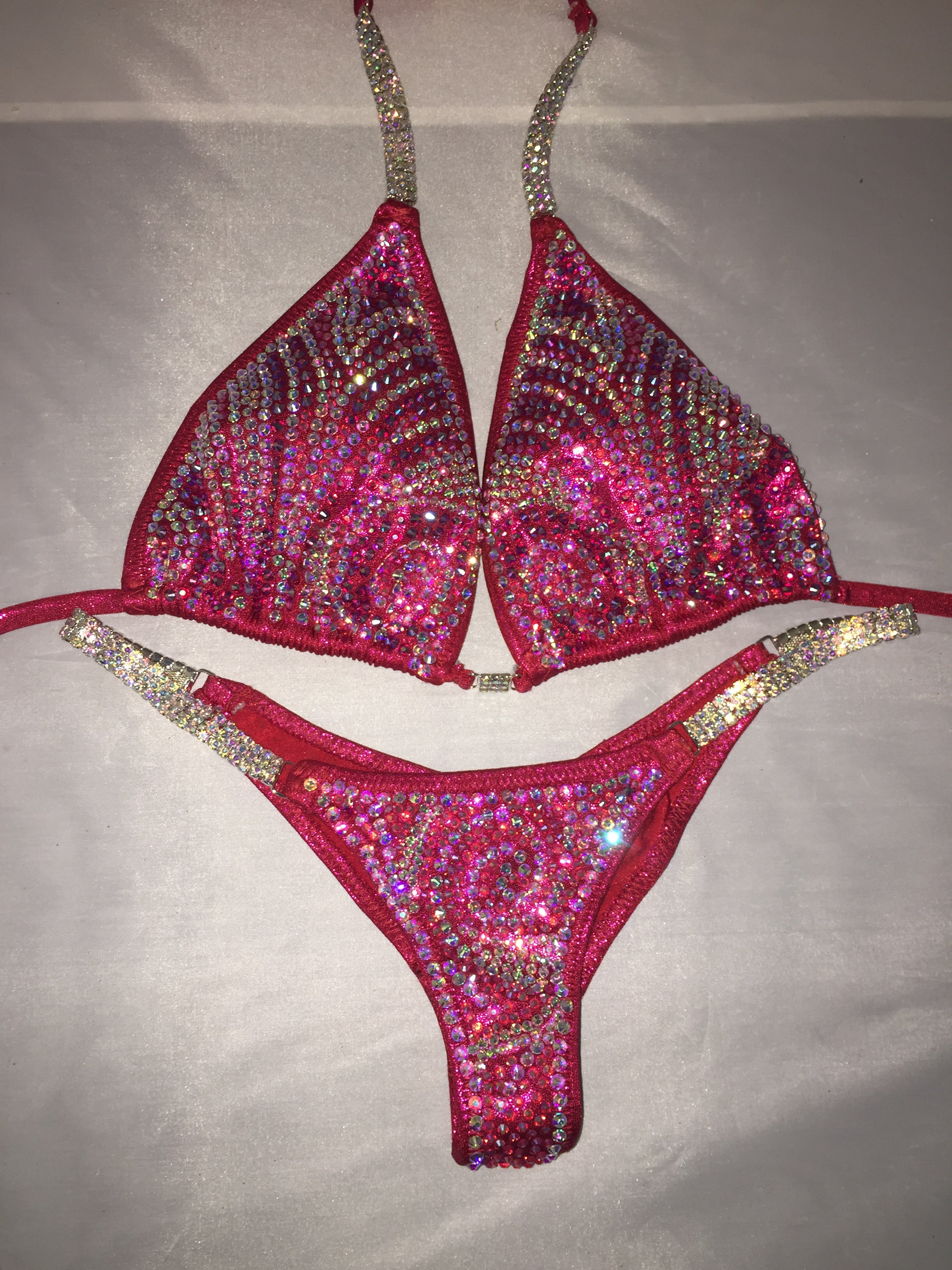 Dark Hot Pink Competition Bikini Suit - High Performance Swimwear for Women | Perfect for Swim Meets, Beach Volleyball & Poolside Fashion | CC22