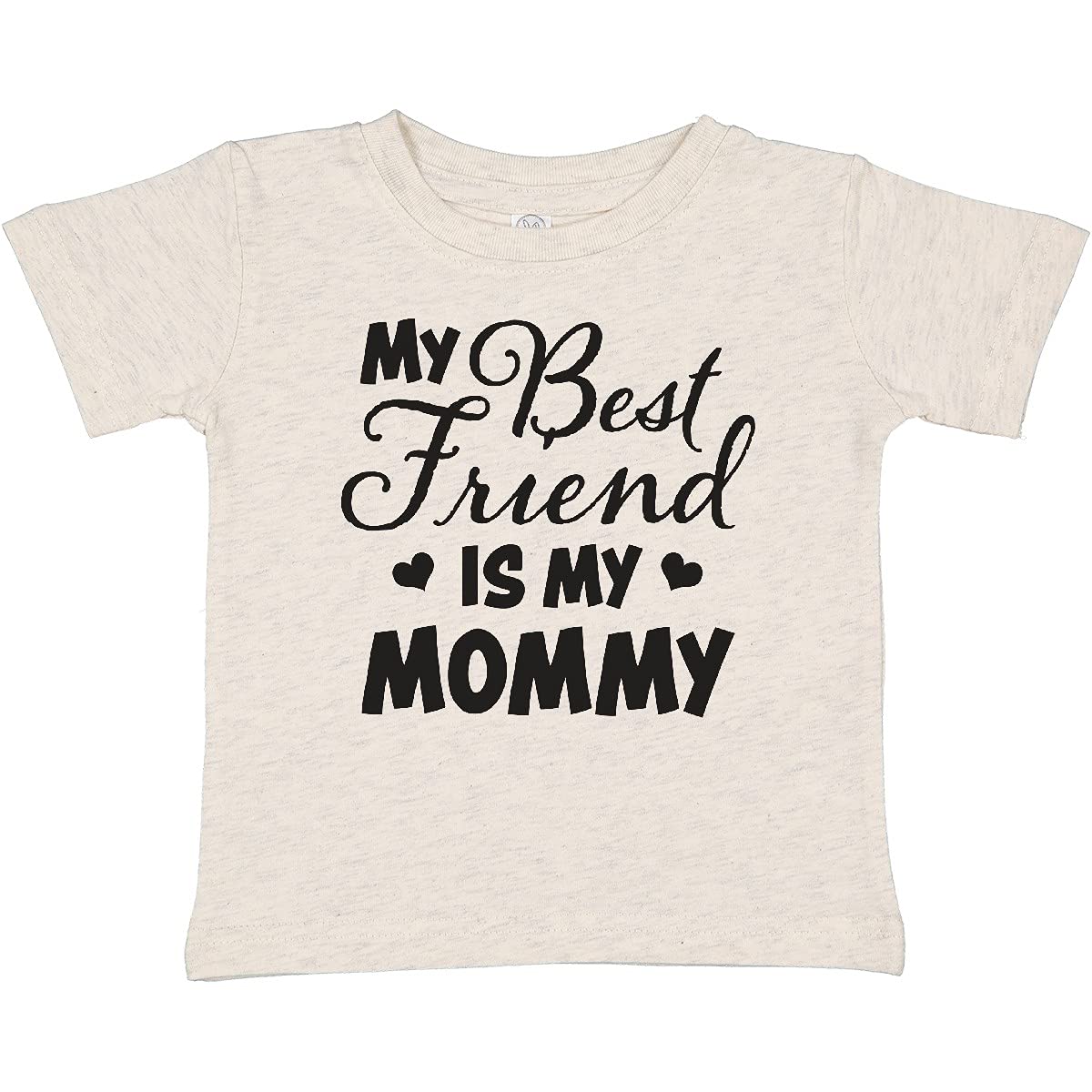 My Best Friend is My Mommy with Hearts Baby T-Shirt for Family Photos & Special Occasions
