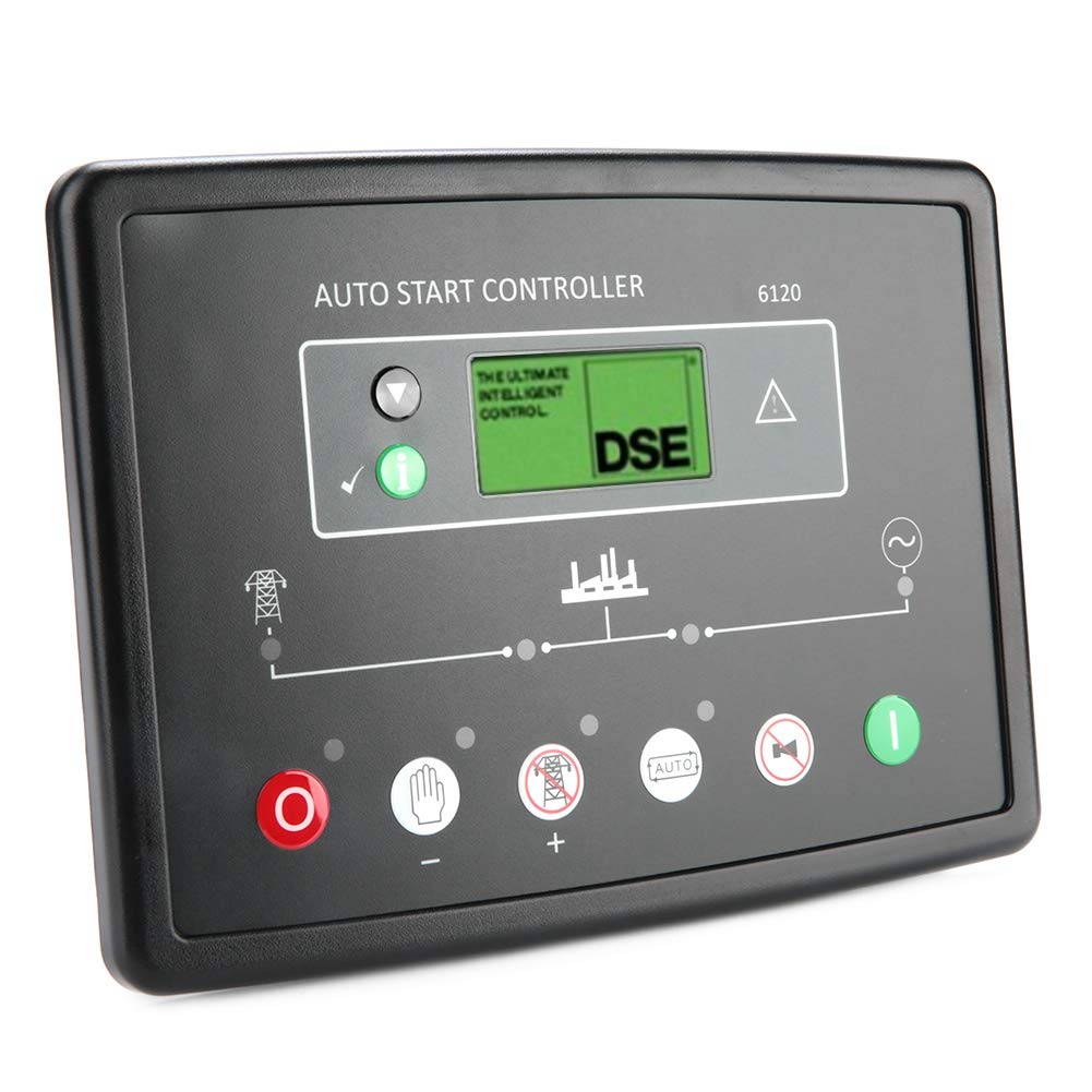 Oumefar DSE6120 Deep Sea Electronic Generator Controller Module 8V-35V LCD Display Power Control Panel - Reliable Generator Control for Home, Industrial and Marine Power Systems