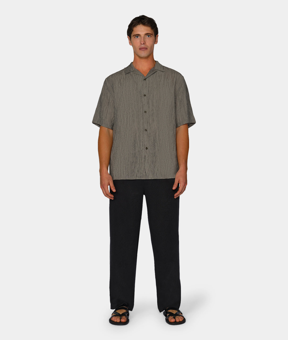 Magliana Short Sleeve Shirt in Moss Green - Stylish Casual Wear for Men | Perfect for Outdoor Activities & Summer Outfits