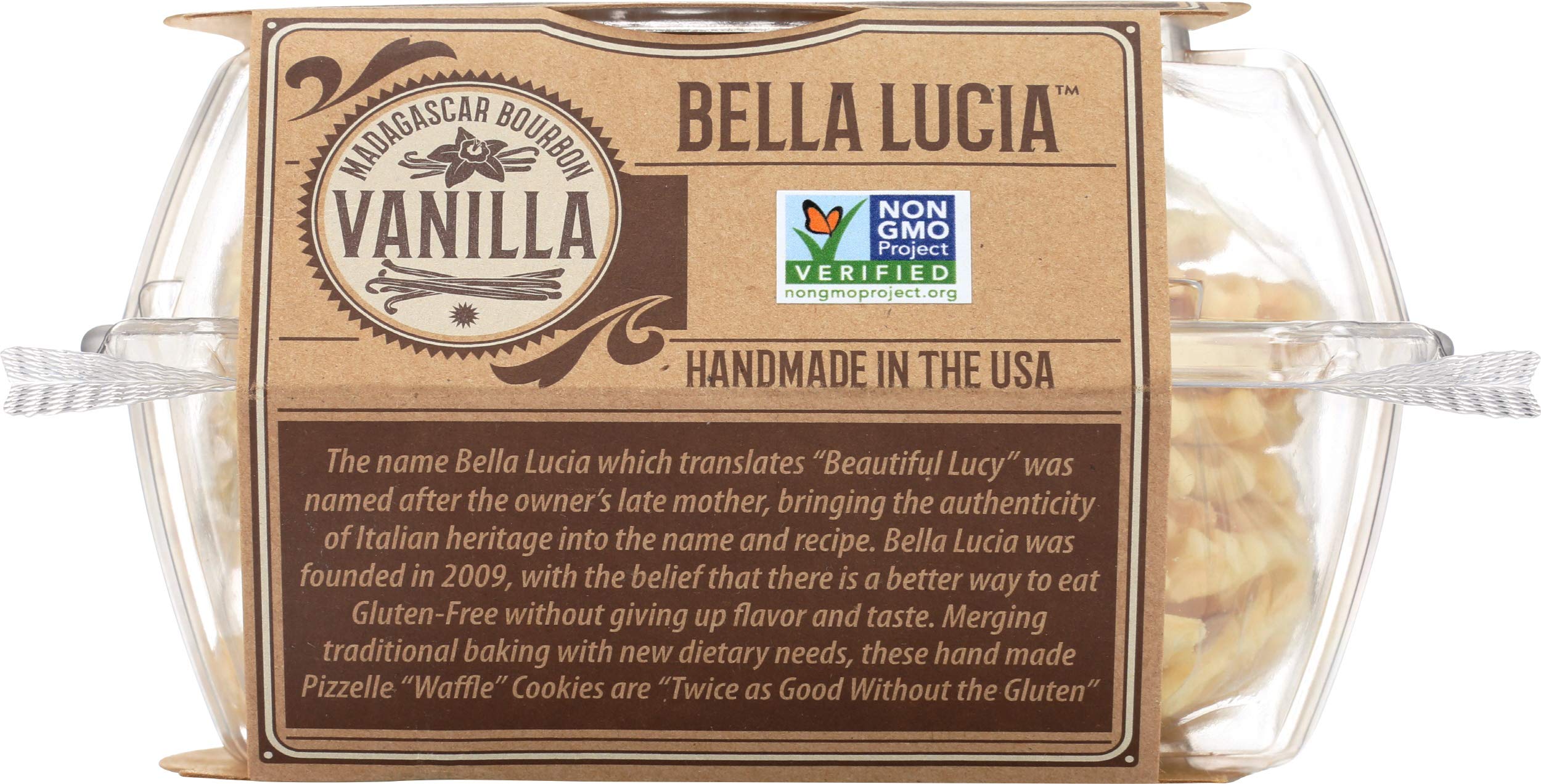 Bella Lucia Gluten Free Pizzelles Italian Vanilla Cookies - 6 Ounce (Pack of 1) - Perfect for Tea Time, Dessert Parties & Holiday Gifting