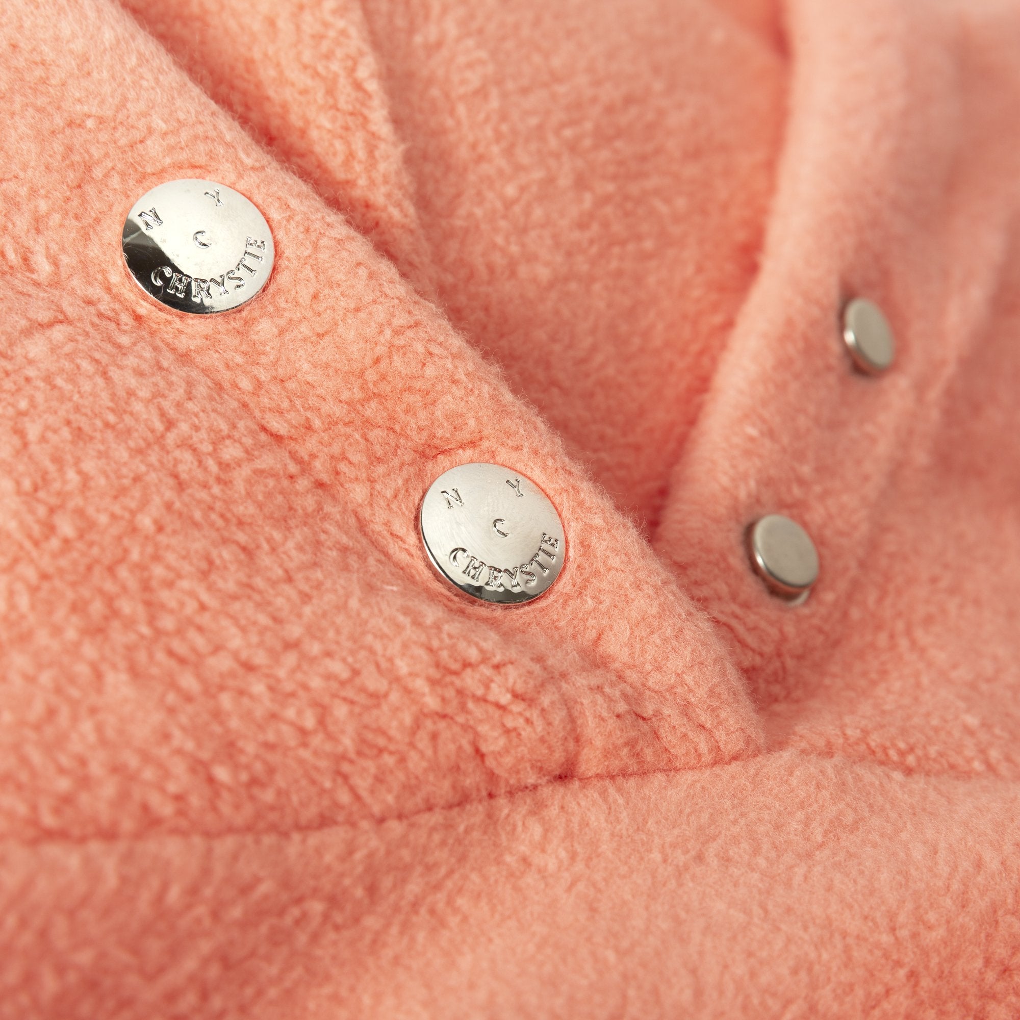 Chrystie NYC PRM Reversed Fleece Hoodie for Women - Soft Coral Pullover with Kangaroo Pocket | Cozy Loungewear, Casual Streetwear & Winter Layering Essential
