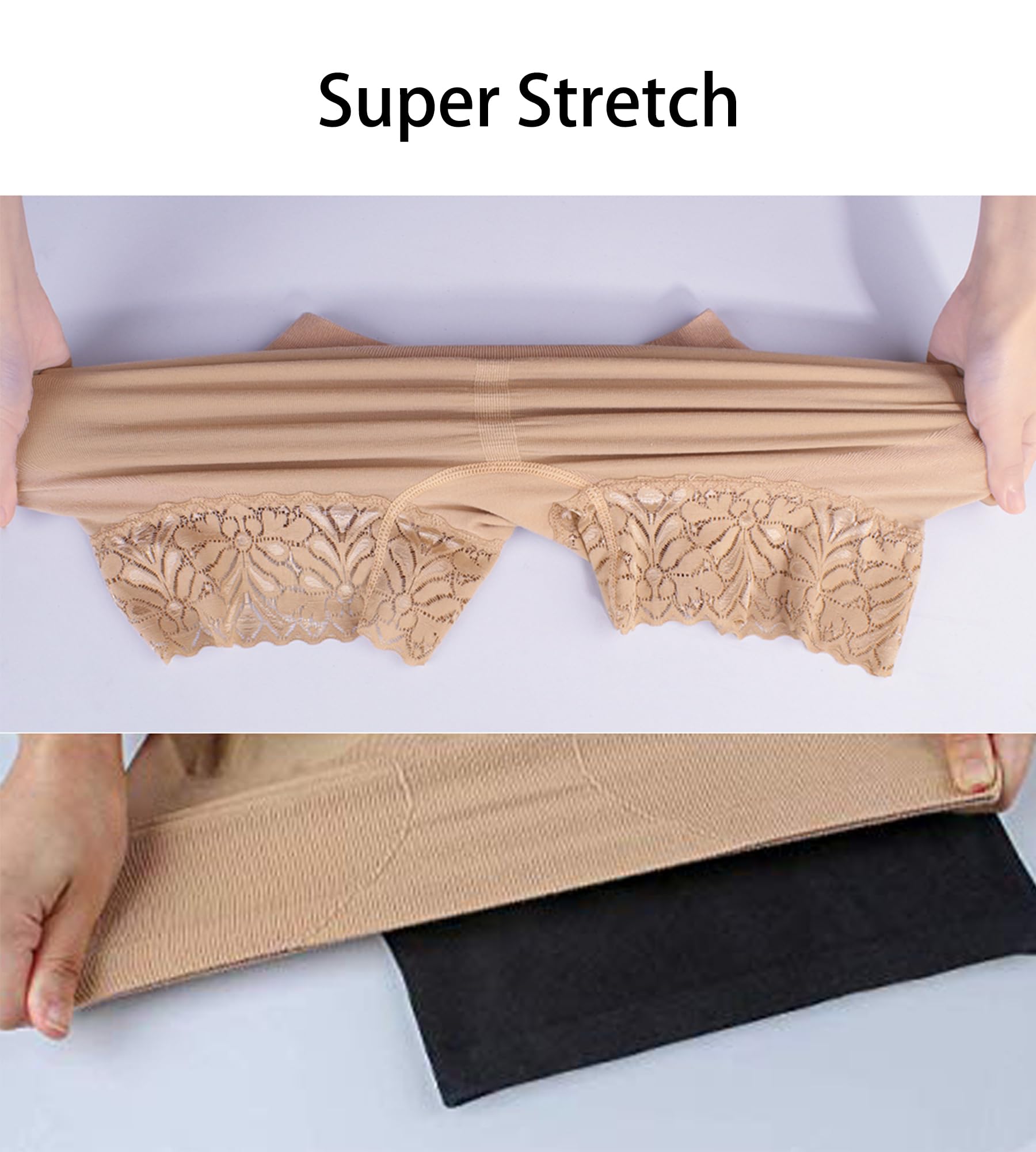 iloveSIA Women's Lace Slip Shorts 3-Pack - Comfortable Boyshort Underwear for Dresses | Anti-Chafing Safety Pants | Breathable Cotton Lingerie | Perfect for Summer, Skirts & Formal Wear