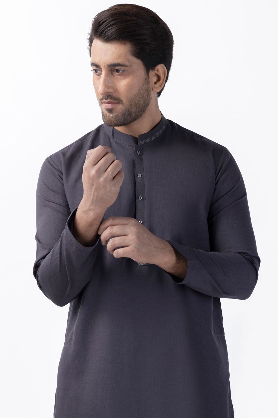 Stylish Blended Grey Kurta for Men & Women | Comfortable Cotton Ethnic Wear | Perfect for Festivals, Weddings & Casual Outings