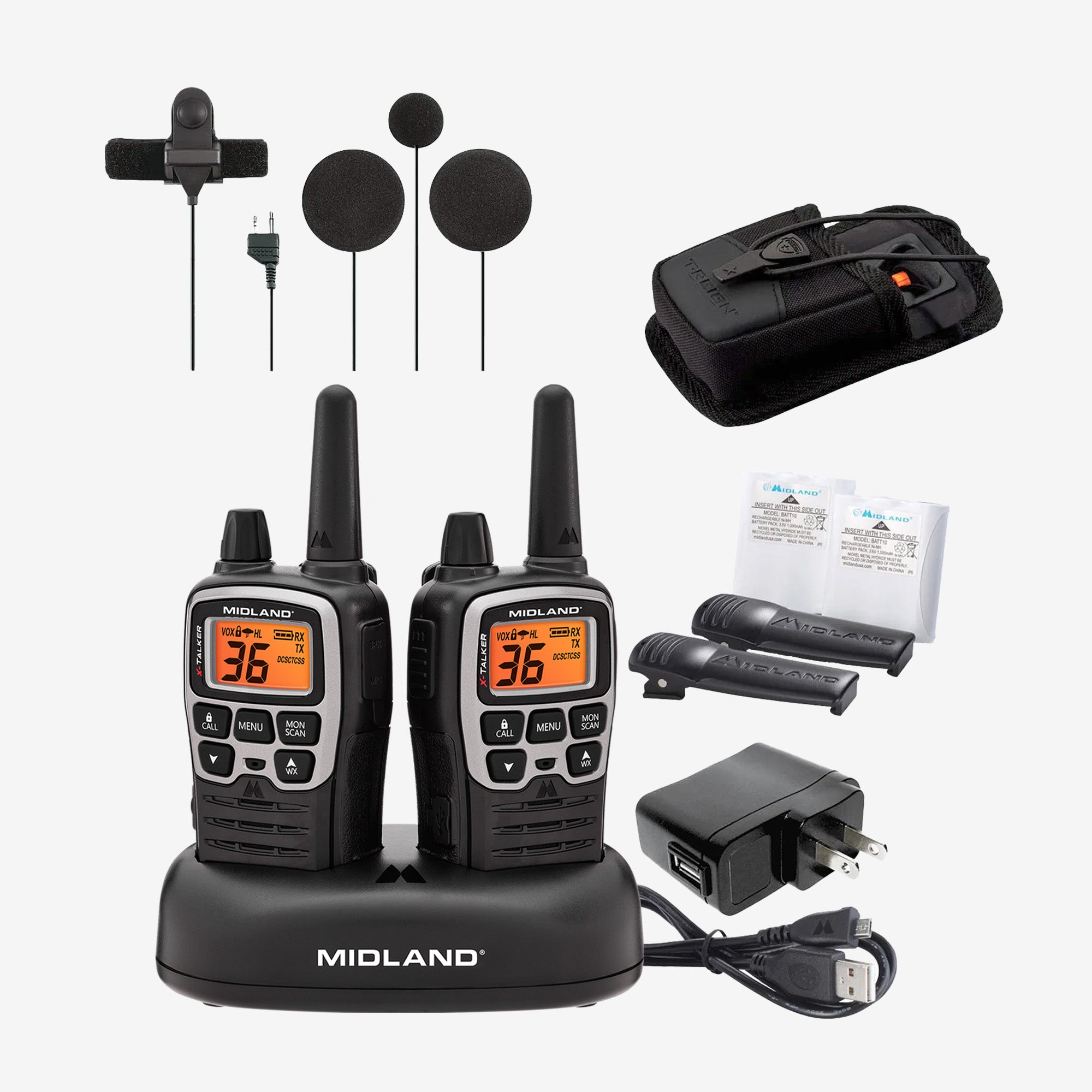 X Talker® FRS Action Sports Helmet Communication Bundle - Wireless Headset for Motorcycle, Skiing & Snowboarding - Hands-Free Intercom System for Outdoor Adventures