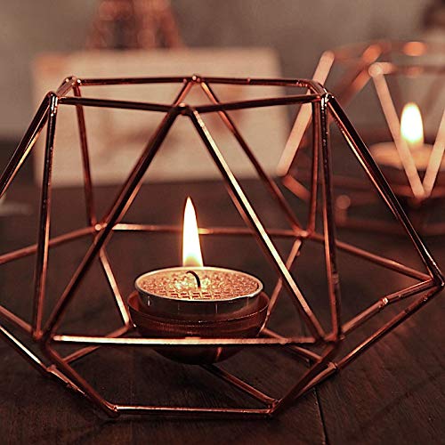 BalsaCircle 9 Metallic Rose Gold Unscented Tealight Candles - Elegant Wedding Reception Party Centerpieces, Romantic Dinner Decorations, Home Decor Supplies for Special Occasions