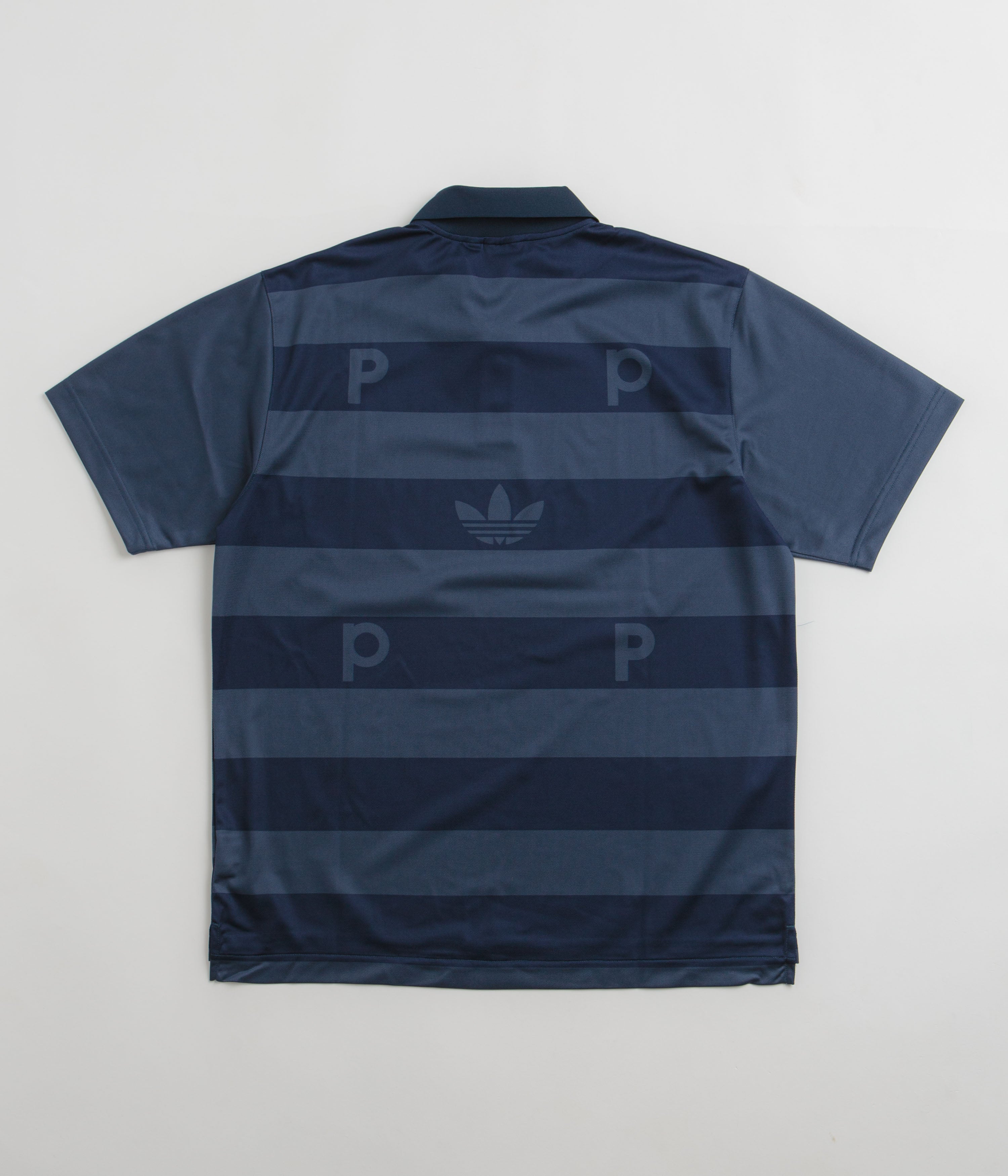 Adidas x Pop Trading Company Men's Polo Shirt - Navy Blue Casual Sport Shirt for Golf, Tennis & Everyday Wear