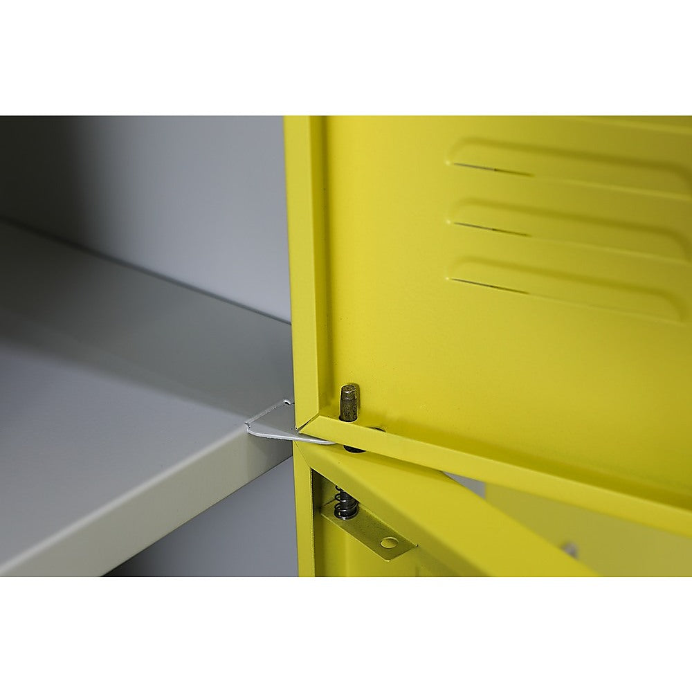 12-Door Locker with 3-Digit Combination Lock - Secure Storage for Office, Gym, Shed, School & Home - Ideal for Personal Belongings, Equipment & Valuables Protection