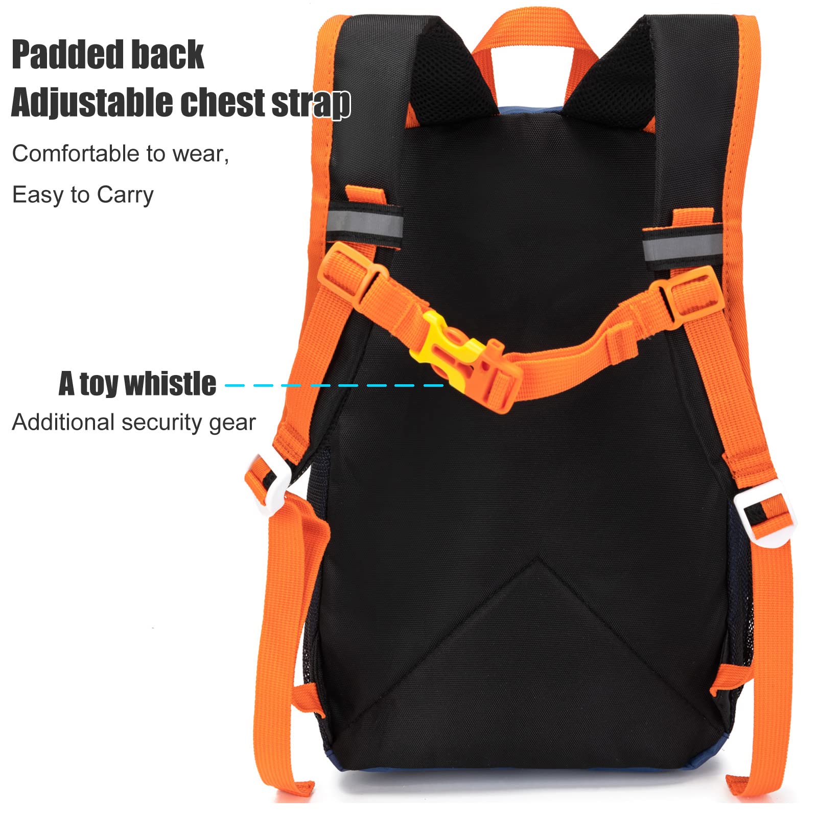 Toddler Hiking Backpack for Boys & Girls - Outdoor Day Adventures (Orange) - Perfect for Preschool & Nature Walks