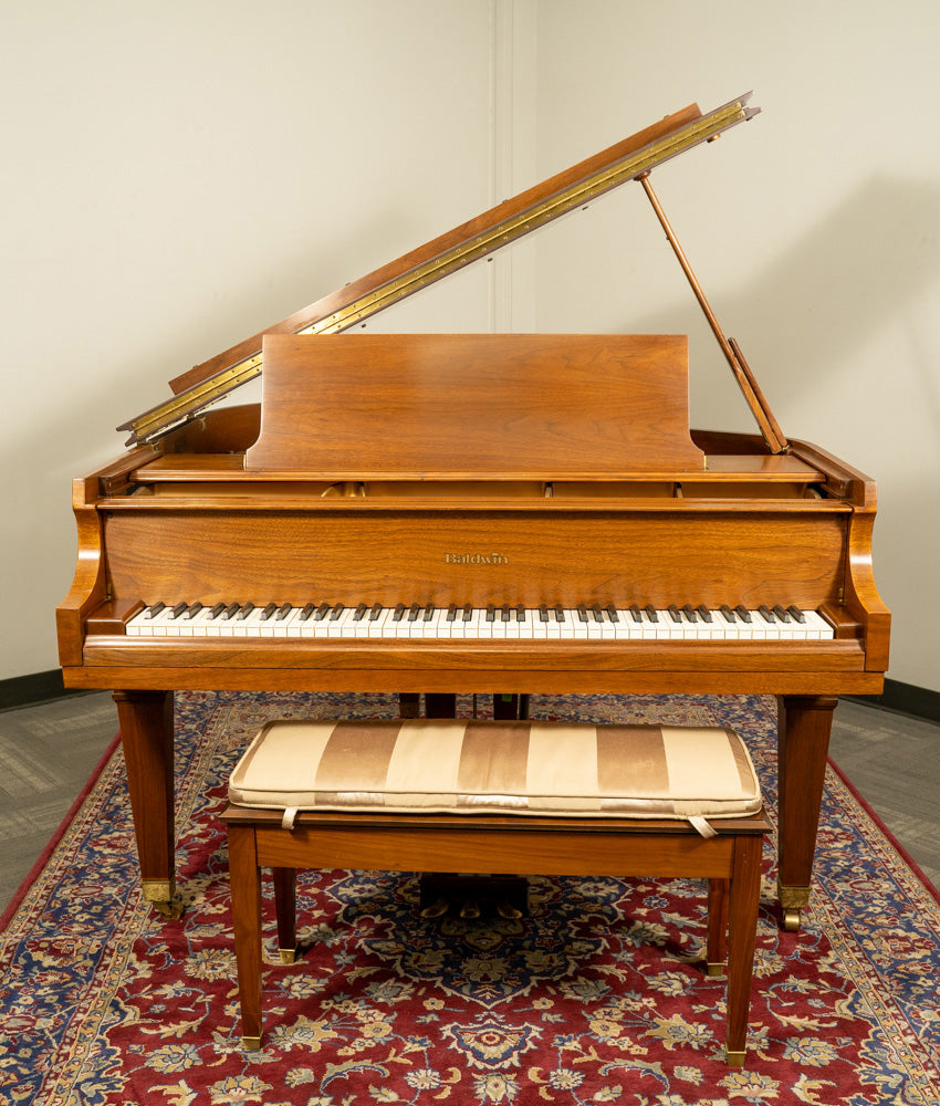Baldwin 5'2 Model M Grand Piano - Satin Walnut Finish | Used Vintage Piano with Serial Number 247382 | Perfect for Home, Studio & Concert Performances