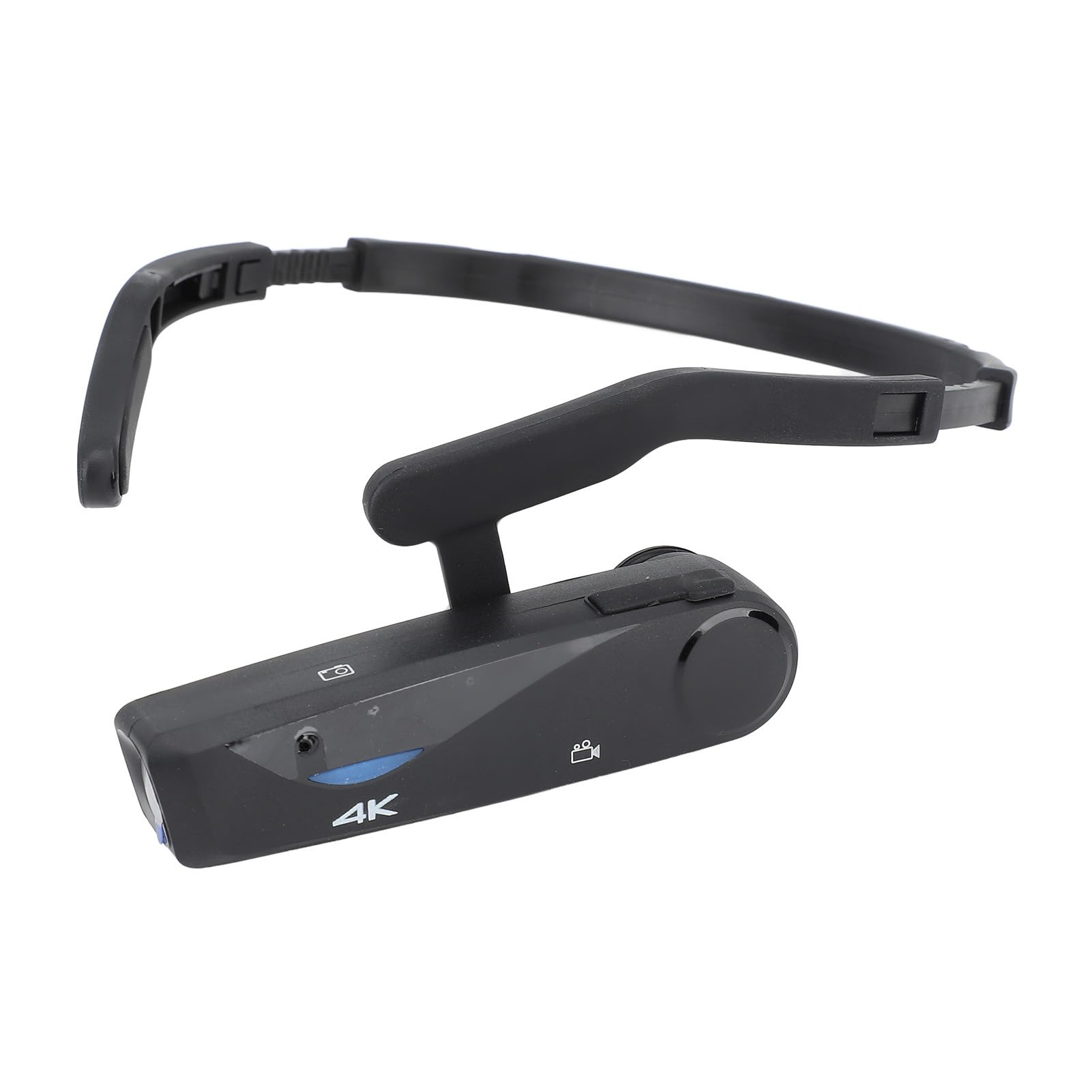 ASHATA 4K Wearable Head Mounted Camera - WiFi Vlogging Camcorder with Anti-Shake for Hands-Free Recording | Perfect for Travel Vlogs, Sports Adventures & Action Shots