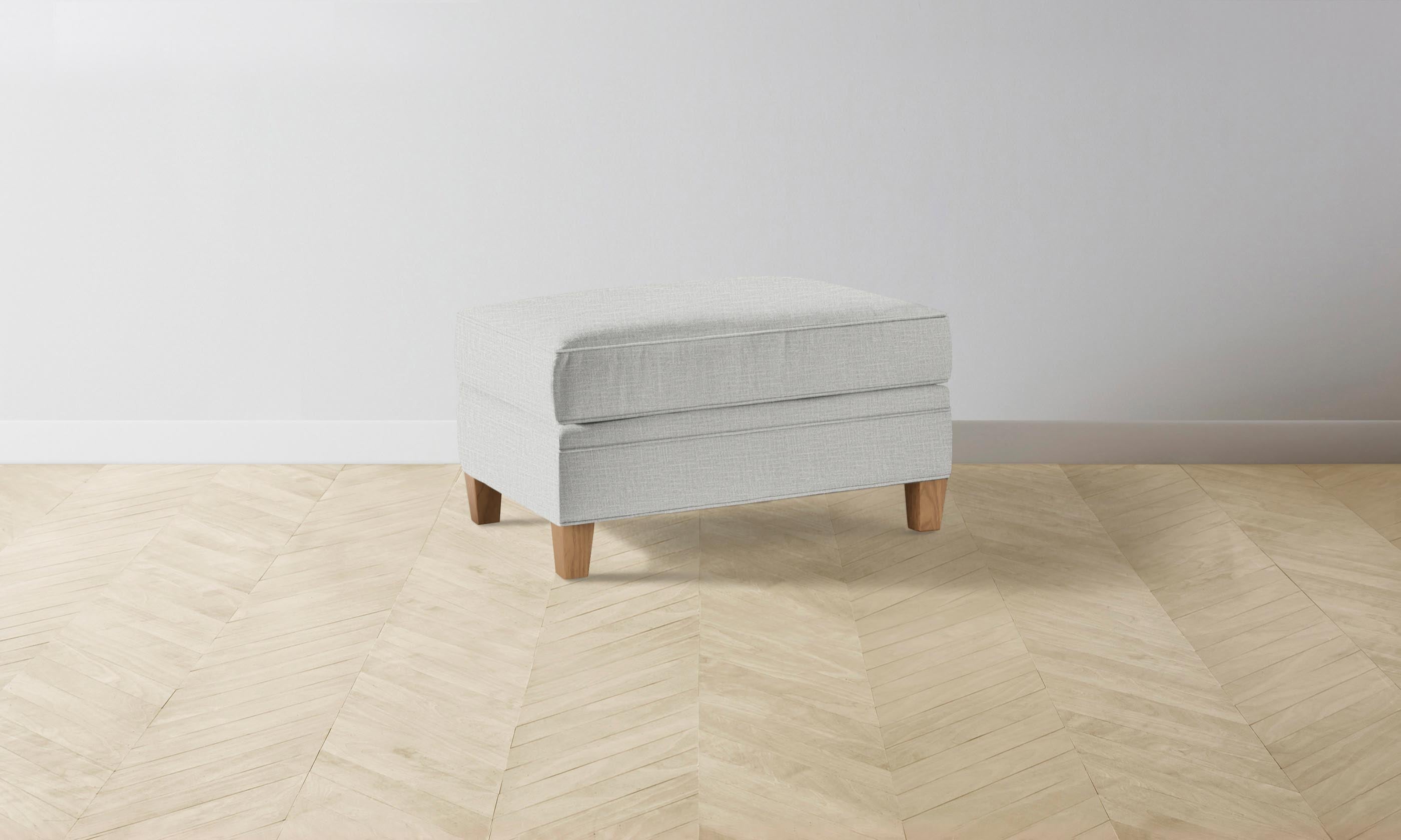 Premium Carmine Ottoman - Durable Woven Chenille Fabric with Steel Frame - Perfect for Living Room, Bedroom, or Home Office Seating