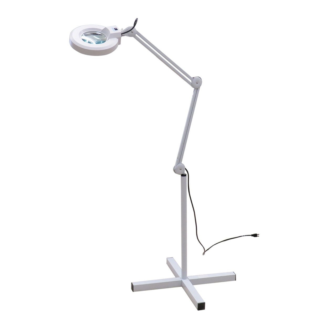 5X LED Magnifying Lamp with Adjustable Arms & Rolling Stand - Perfect for Jewelry Making, Crafts, Reading & Detailed Work