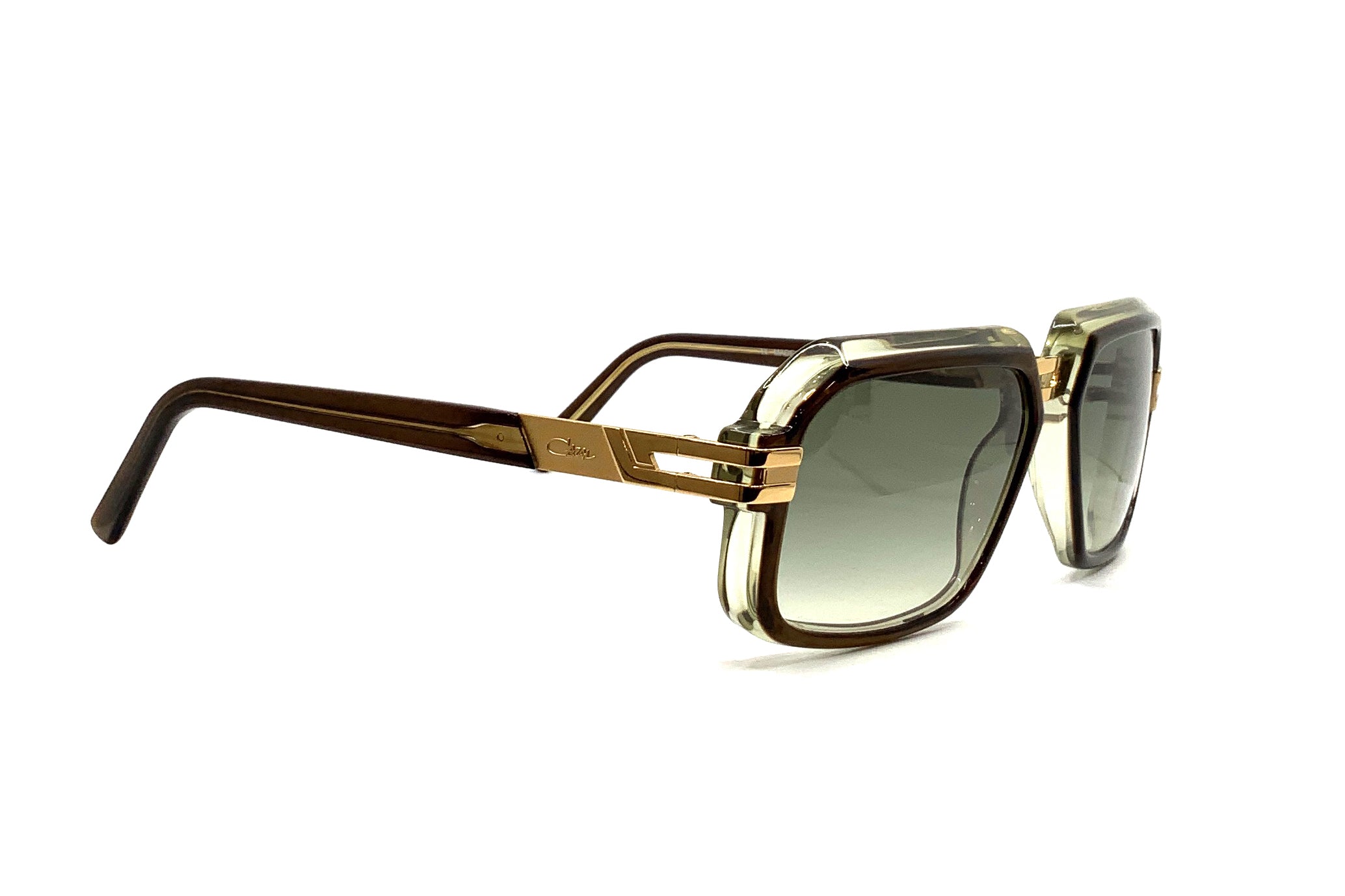 Cazal 6004/3 Sunglasses - Olive Transparent Frame, UV Protection, Retro Style for Men & Women - Perfect for Outdoor Activities, Driving, and Fashion Accessories
