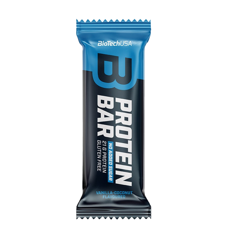 BioTechUSA Protein Bar - Vanilla Coconut Flavor, 16 Pack (70g Each) | High Protein Snack for Fitness, Weight Loss & On-the-Go Energy