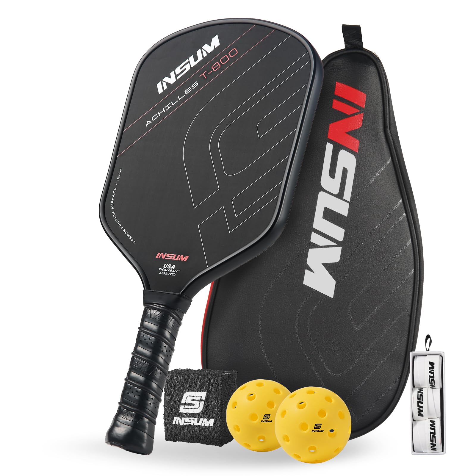 **USAPA Approved Pickleball Paddles - Toray Raw Carbon Fiber Thermoformed for Ultimate Control & Power | Perfect for Tournaments, Recreational Play & Outdoor Sports**