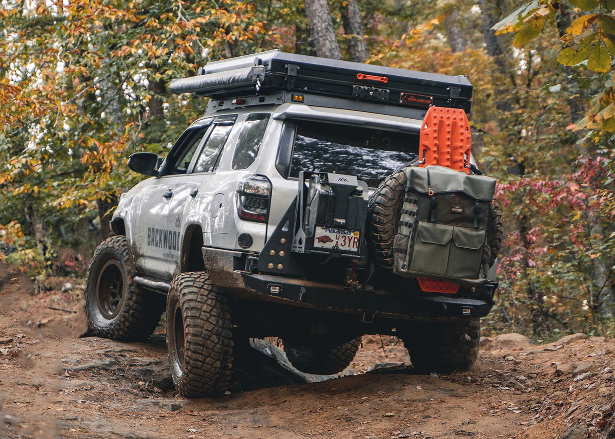 2010-2024 Toyota 4Runner Backwoods Adventure Mods Hi-Lite High Clearance Dual Swing Out Rear Bumper - Off-Road Bumper for Overlanding, Rock Crawling & Trail Adventures