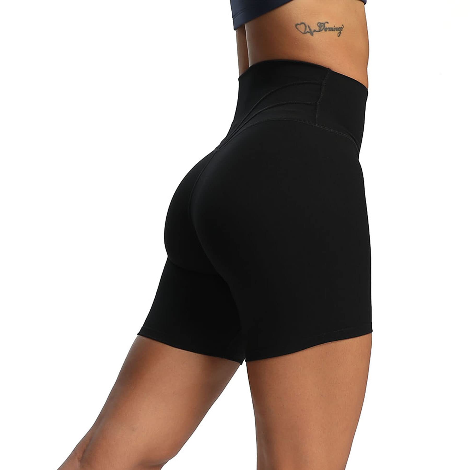 Aoxjox Women's High Waisted Workout Shorts - 6