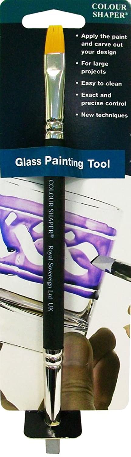 6-Piece Double Ended Glass Painting Tools Set - Glass Art, Stained Glass & DIY Craft Supplies for Artists & Hobbyists - Perfect for Glass Painting, Stained Glass Projects & Home Decor