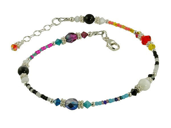 Trendy Beaded Ankle Bracelet for Women - Bohemian Style Handmade Anklet Jewelry - Perfect for Beach, Summer Outfits & Festival Wear
