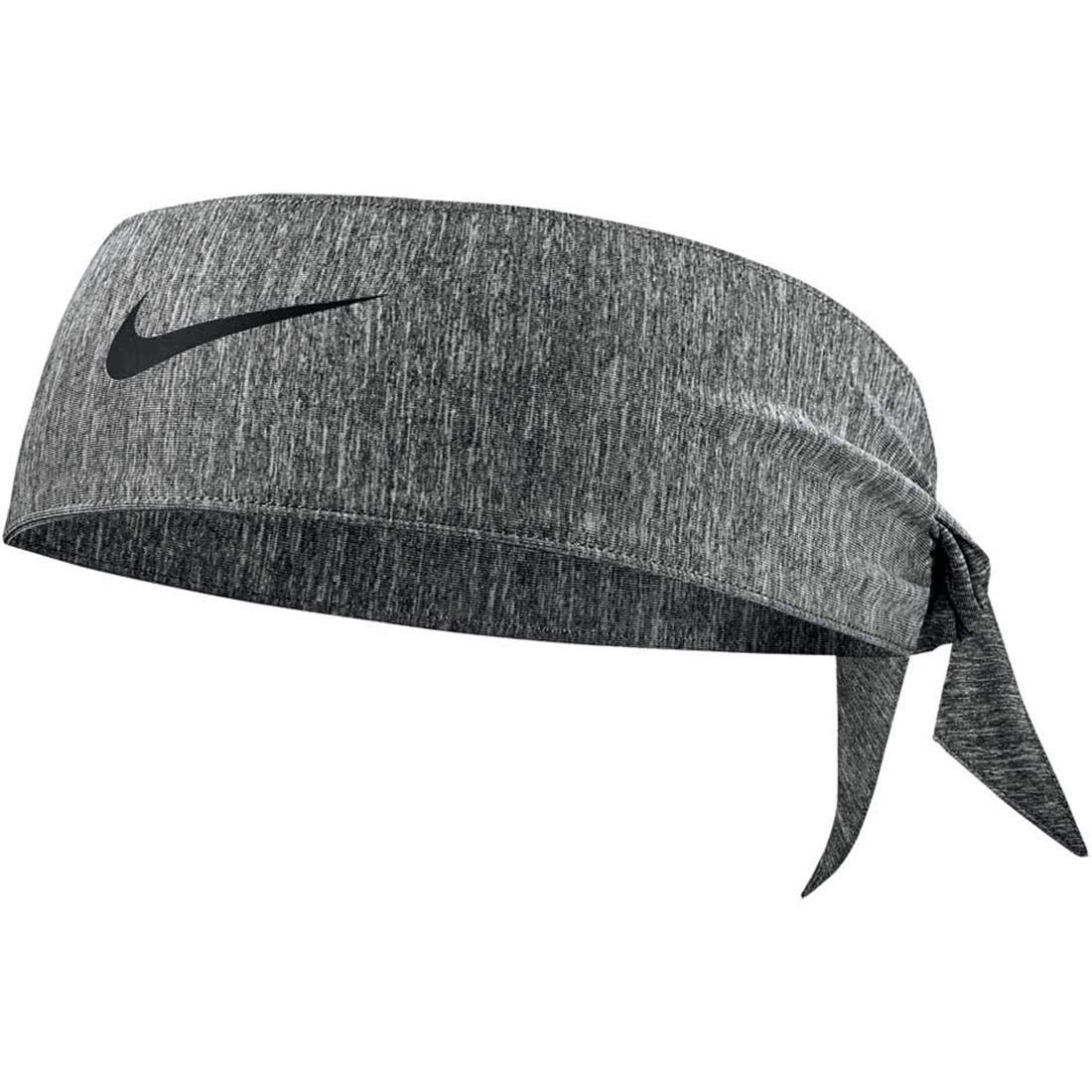 Nike Dri-Fit Head Tie 2.0 Headbands for Women & Men - Moisture Wicking Sports Headband - White/Black - One Size Fits All - Perfect for Running, Yoga, Workouts and Tennis