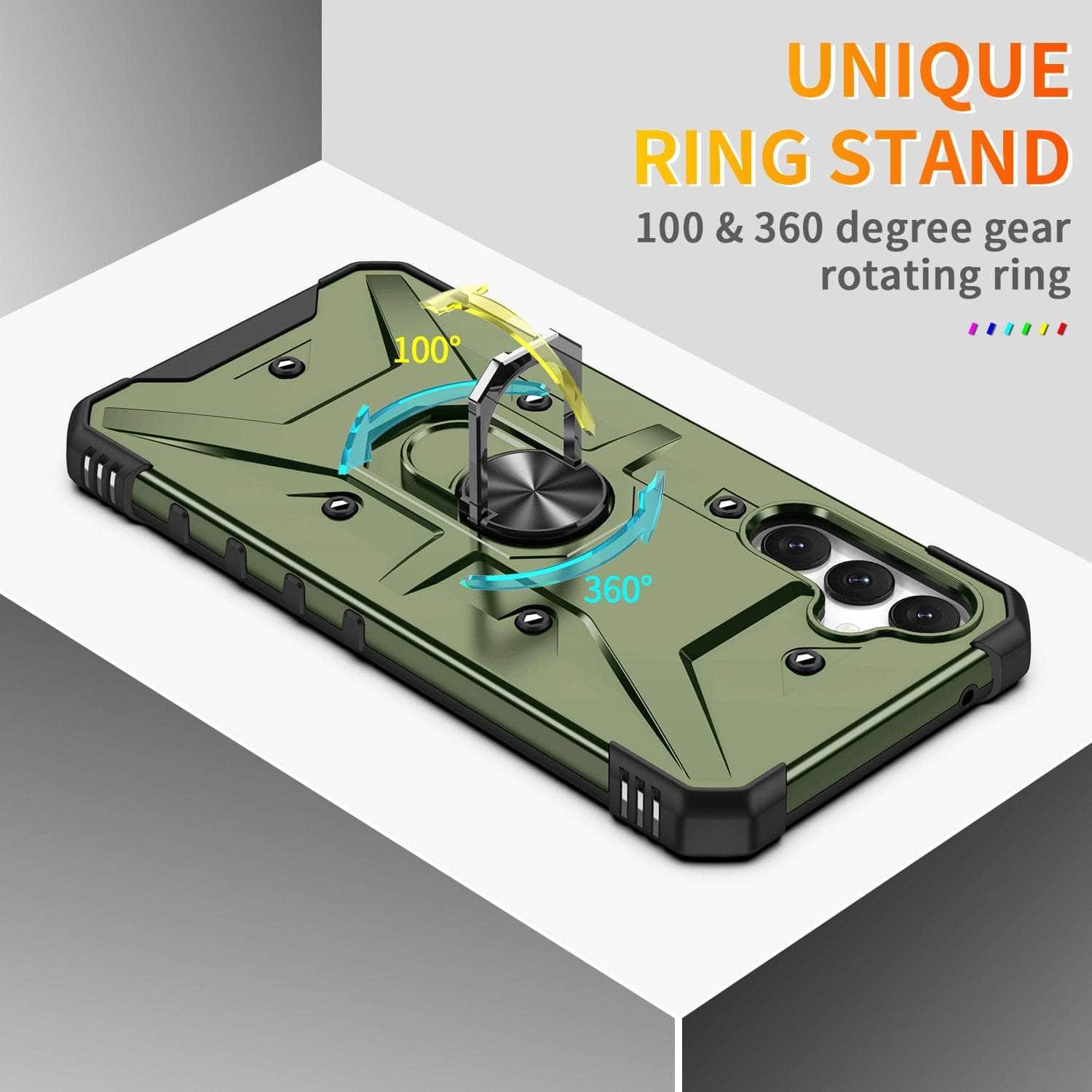 Anti-Slip Finger Ring Shockproof Case for Samsung Galaxy A34 - Perfect for Running, Gym & Outdoor Activities