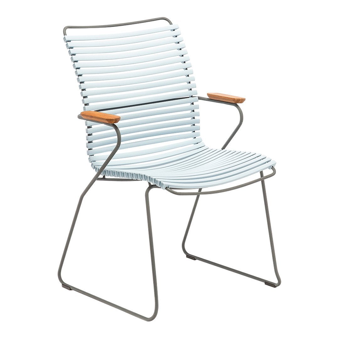 Click Outdoor Tall Back Dining Chair - Weather-Resistant Patio Dining Chairs for Garden, Deck & Poolside - Comfortable High Back Outdoor Seating for Restaurants & Backyard BBQs