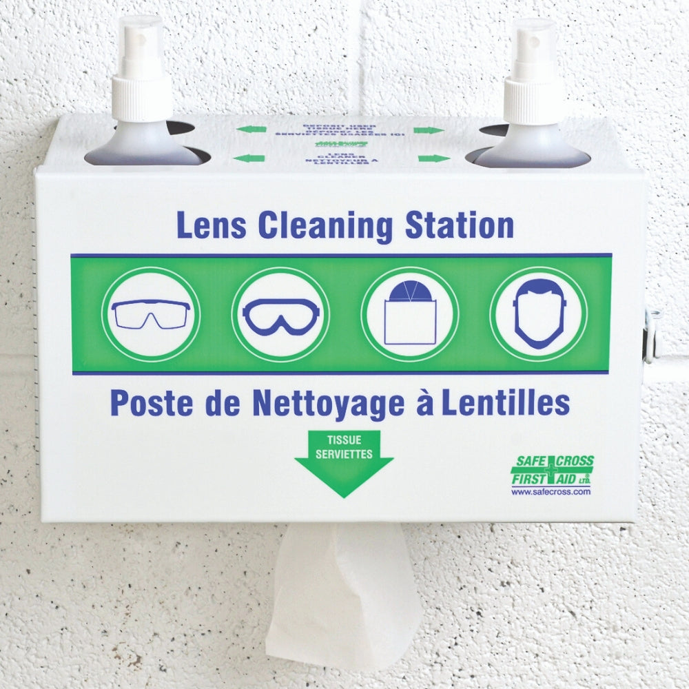 Professional Lens Cleaning Station Kit - 2x500mL Lens Cleaner & 300 Premium Tissues - Durable Metal Design for Camera, Glasses, and Electronics Maintenance