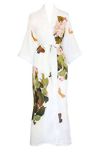Peony & Butterfly - White