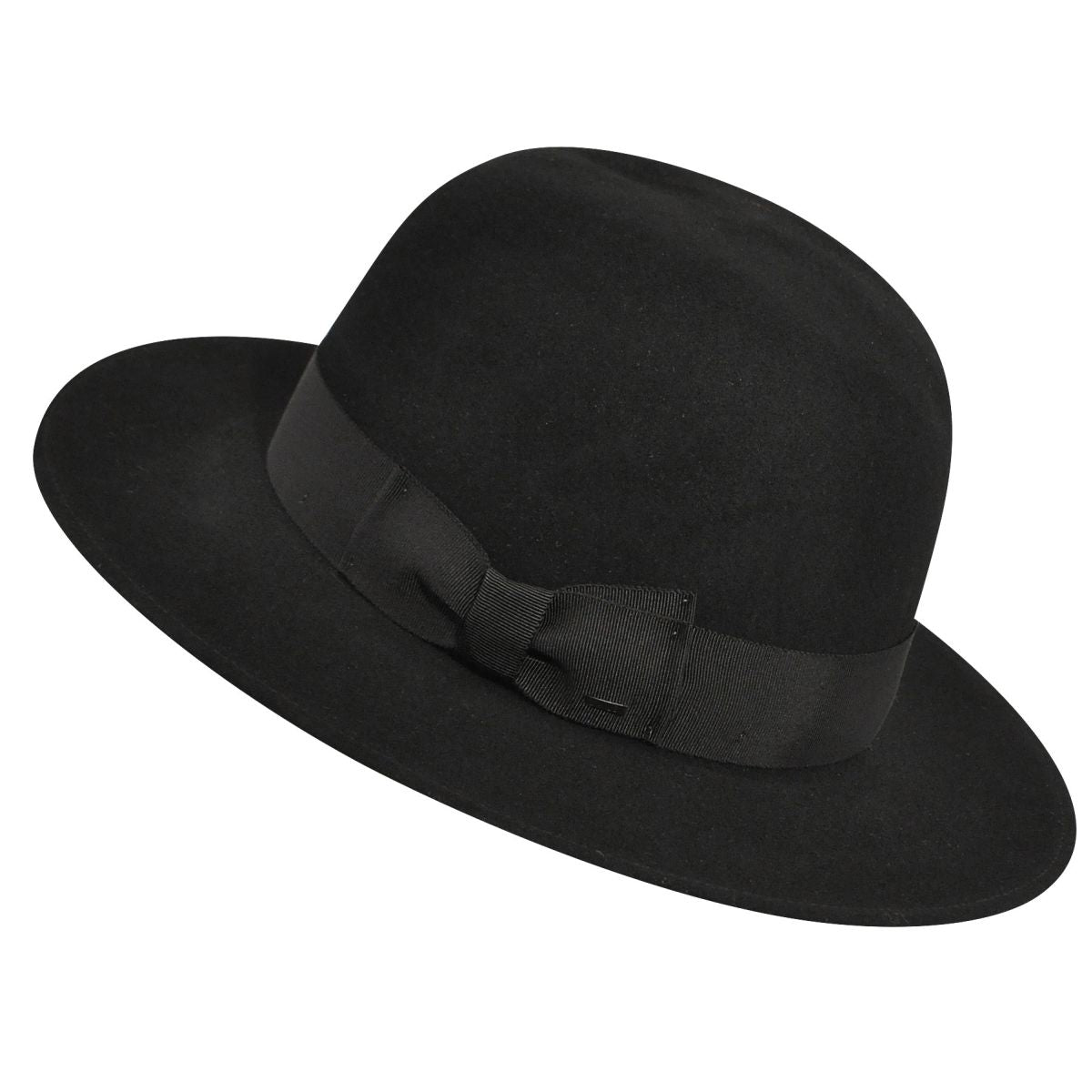 Bailey of Hollywood Hiram Tall Wool Felt Fedora Hat for Men - Classic Vintage Style Wide Brim Dress Hat for Outdoor, Weddings & Special Occasions