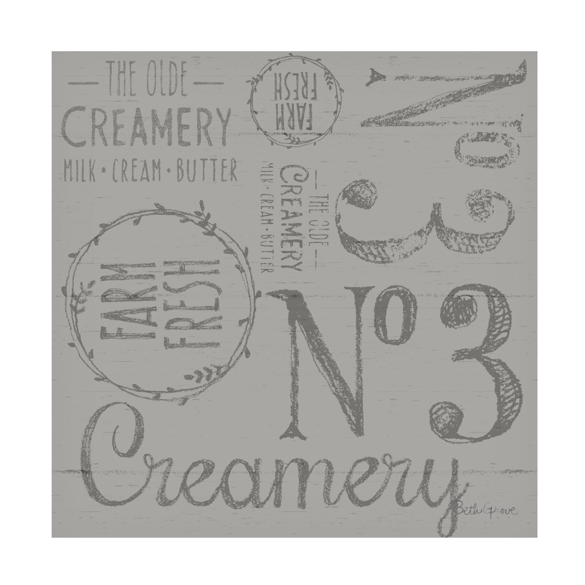 Beth Grove Farmhouse Cotton Pattern IVF Canvas Art - Handmade Wall Decor for Living Room, Bedroom & Office - Trademark Fine Art