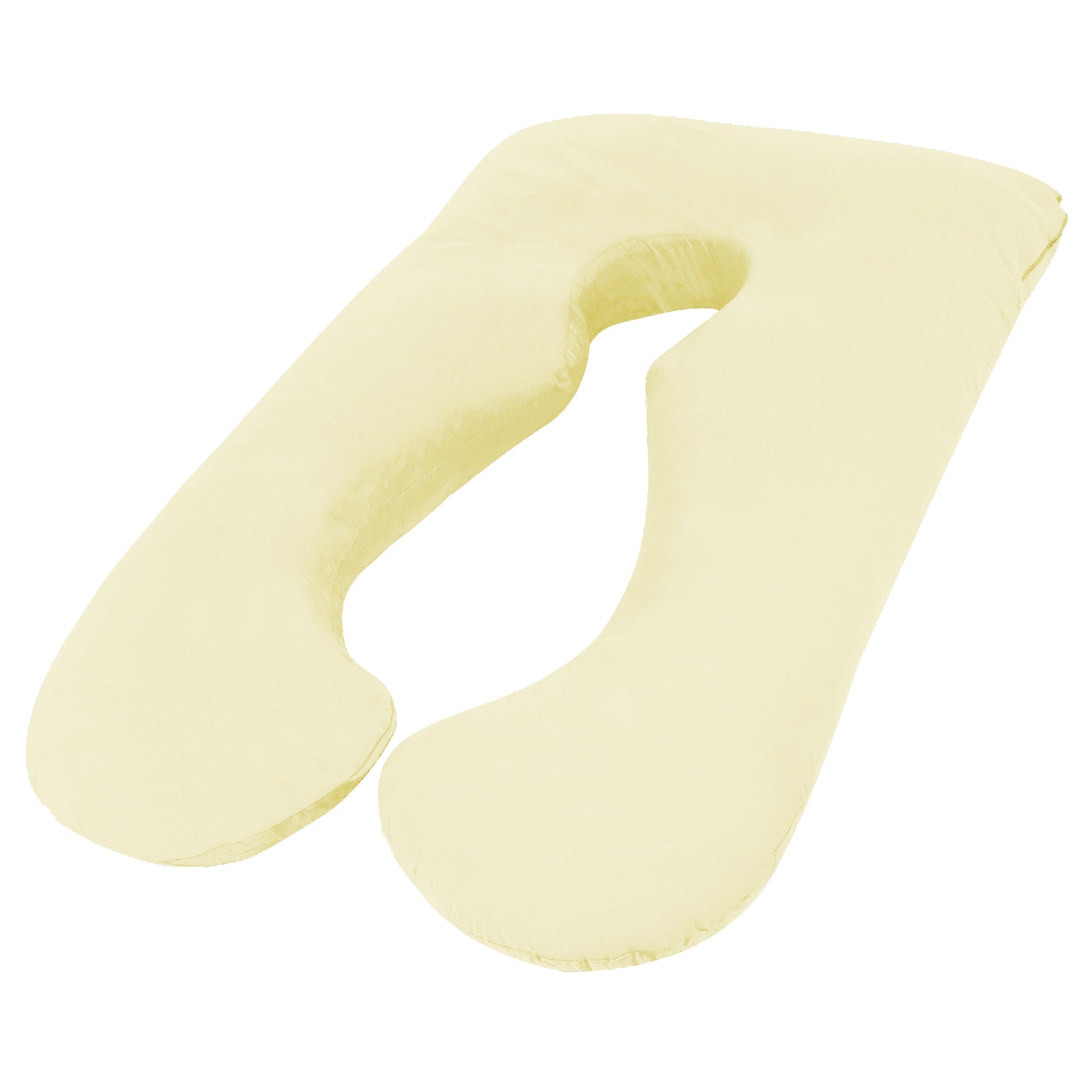 Woolcomfort Australian Made Maternity Pillow for Pregnancy & Nursing - Includes Pillowcase (Cream) | Comfortable Sleeping Support for Expecting Mothers