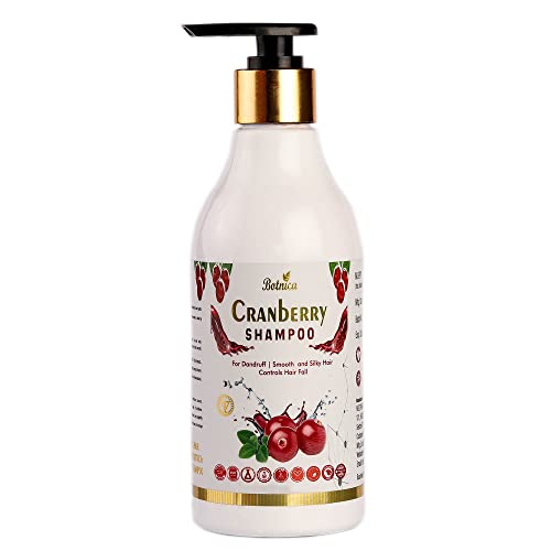 Tatily London Cranberry Shampoo for Men & Women - Anti Dandruff, Hair Fall Control, Smooth & Silky Hair Treatment (300ml) | Perfect for Daily Use & Scalp Care